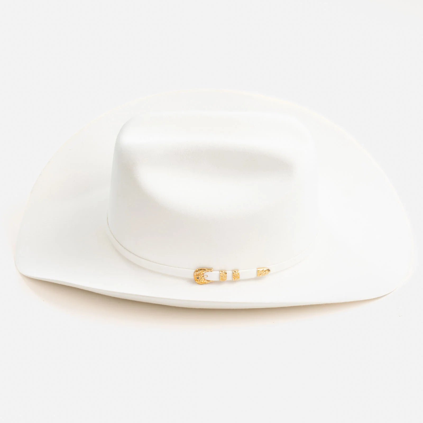 6X Real in White | Larry Mahan Fur Felt Western