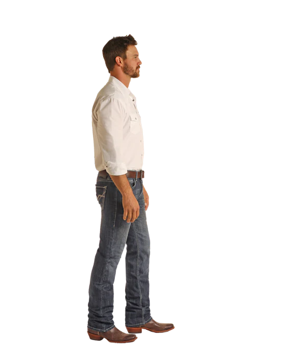 Men's Rock & Roll Cowboy Regular Fit Stackable Boot Cut Jean #MSP1763