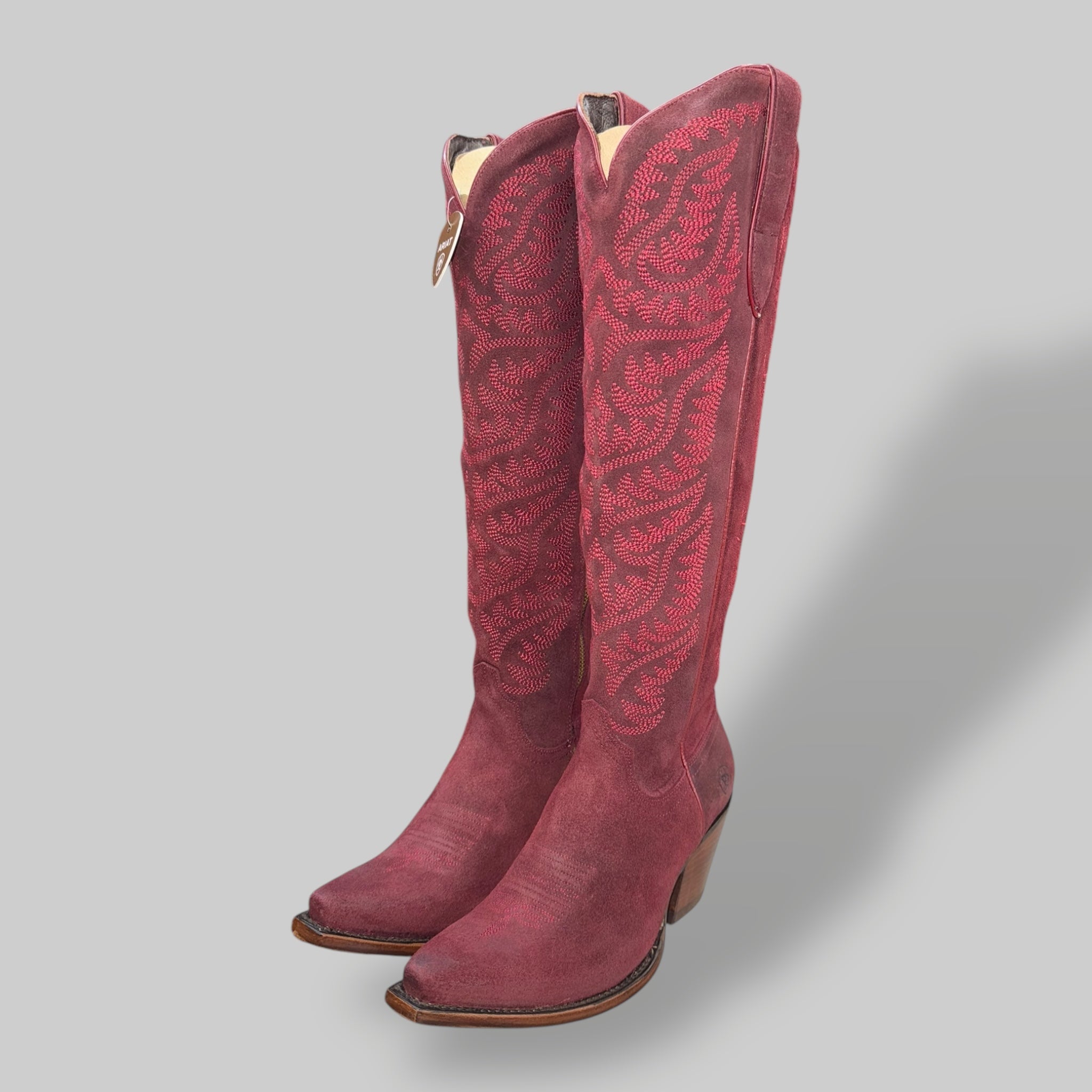 Wmns Laramie Stretchfit - Burgundy Suede