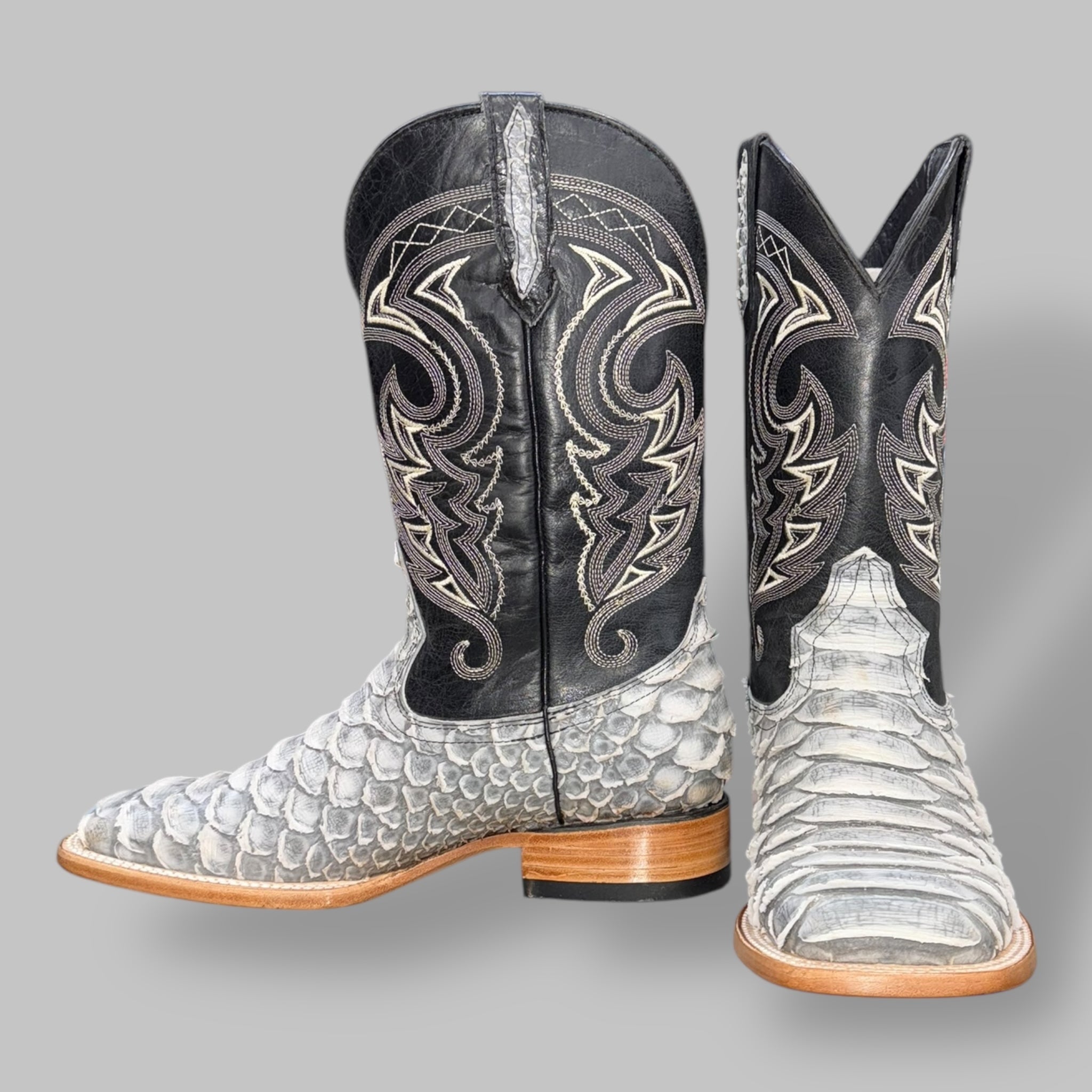 MN Torres Boot - Python Jumbo - Silver Grey