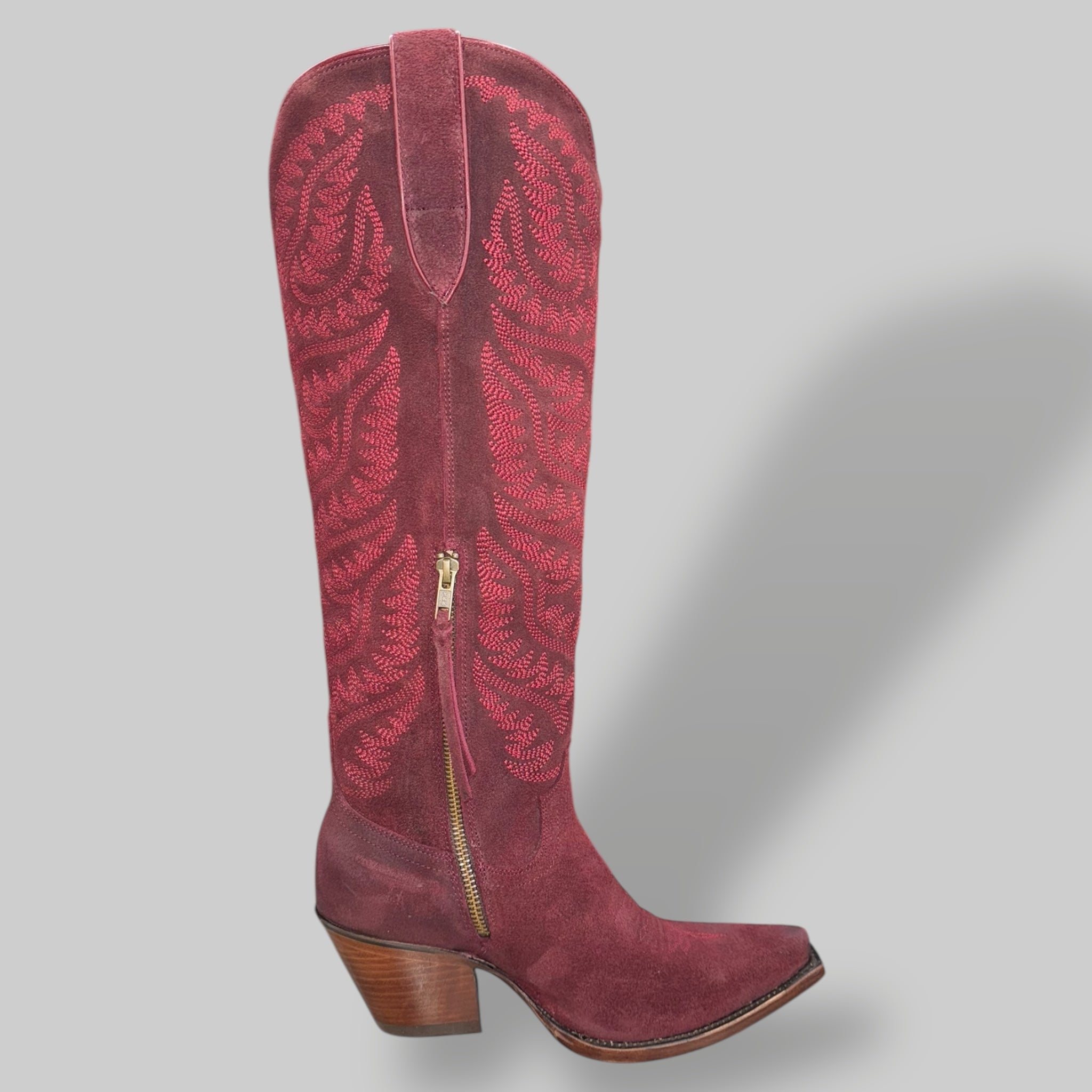 Wmns Laramie Stretchfit - Burgundy Suede