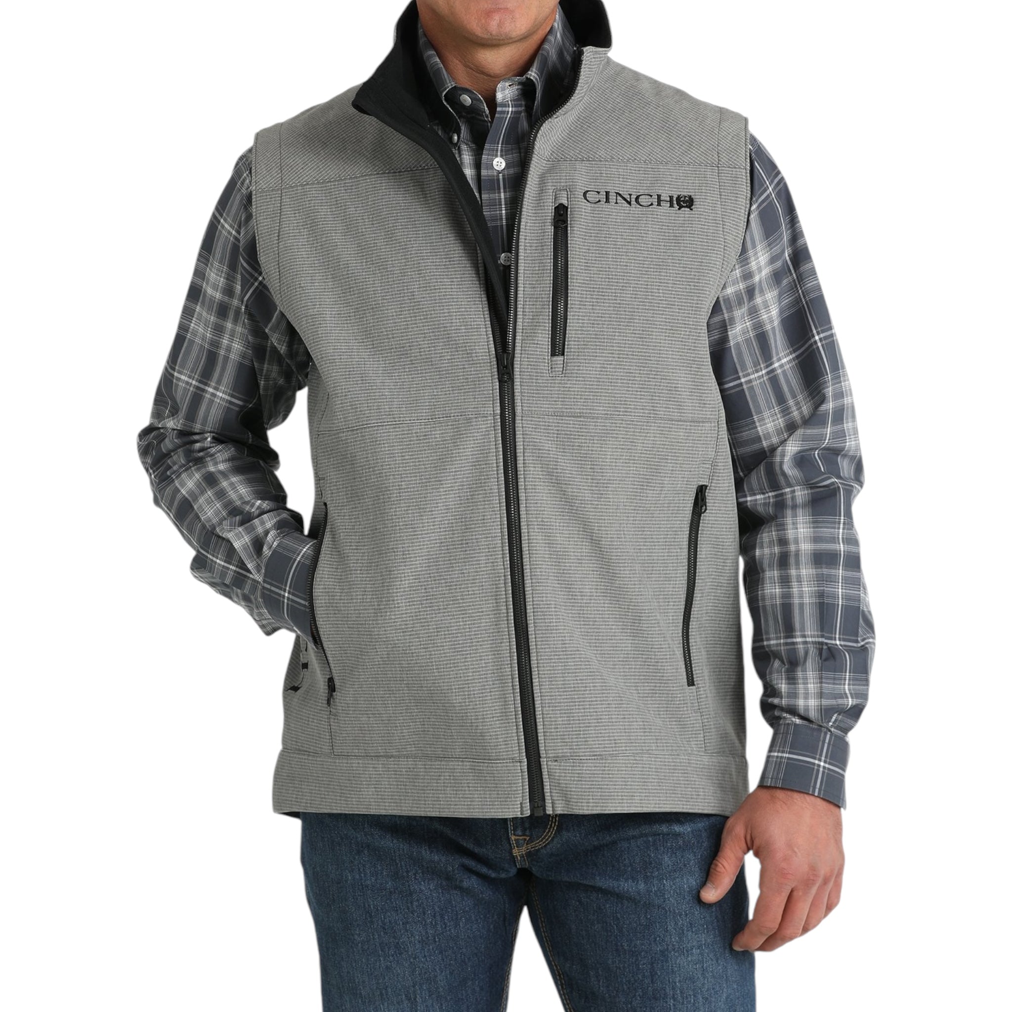 MEN'S CINCH - GREY BONDED VEST