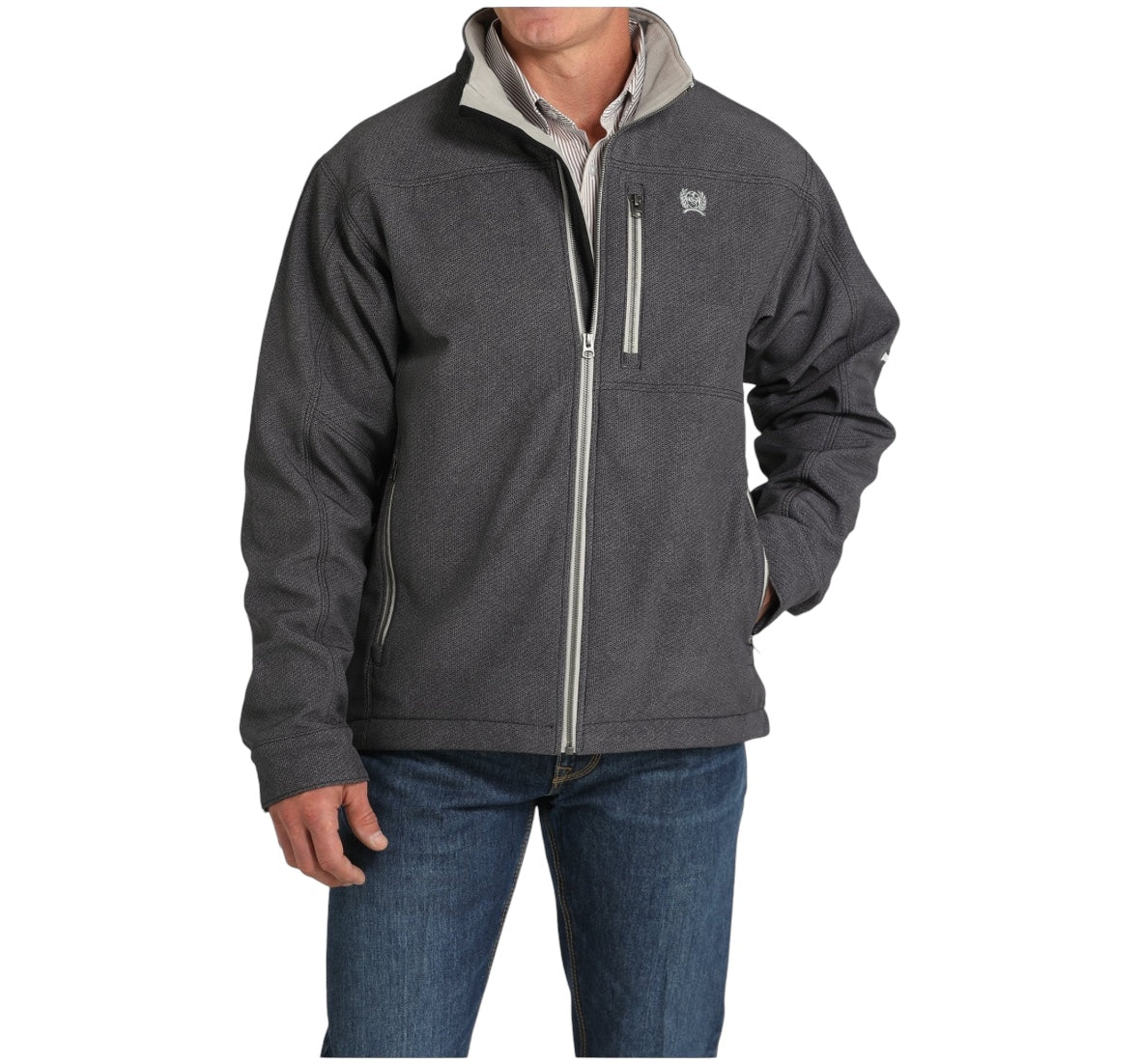 MEN'S CINCH CONCEALED CARRY BONDED JACKET GREY