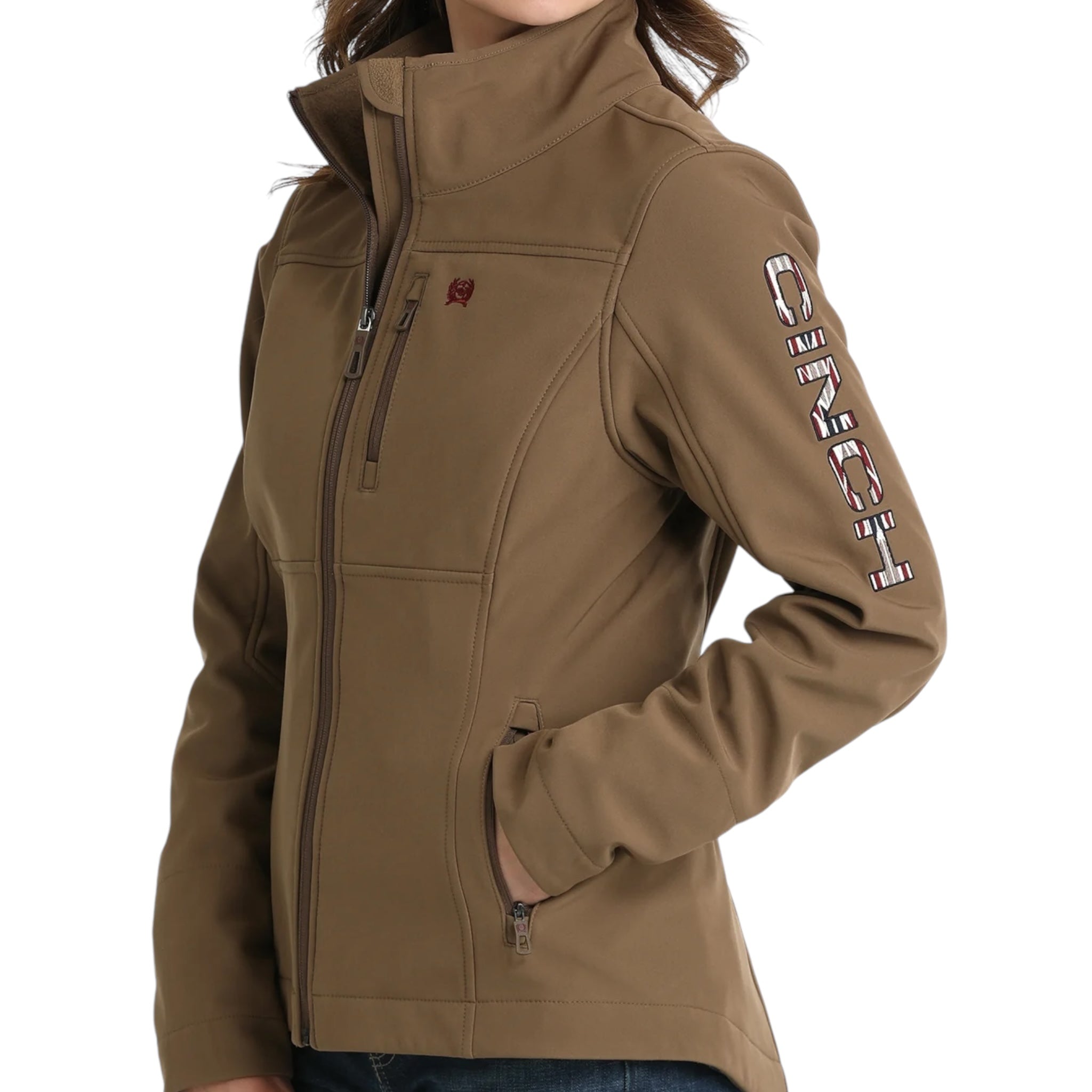 WOMEN'S CINCH - CONCALED CARRY BONDED JACKET - BROWN