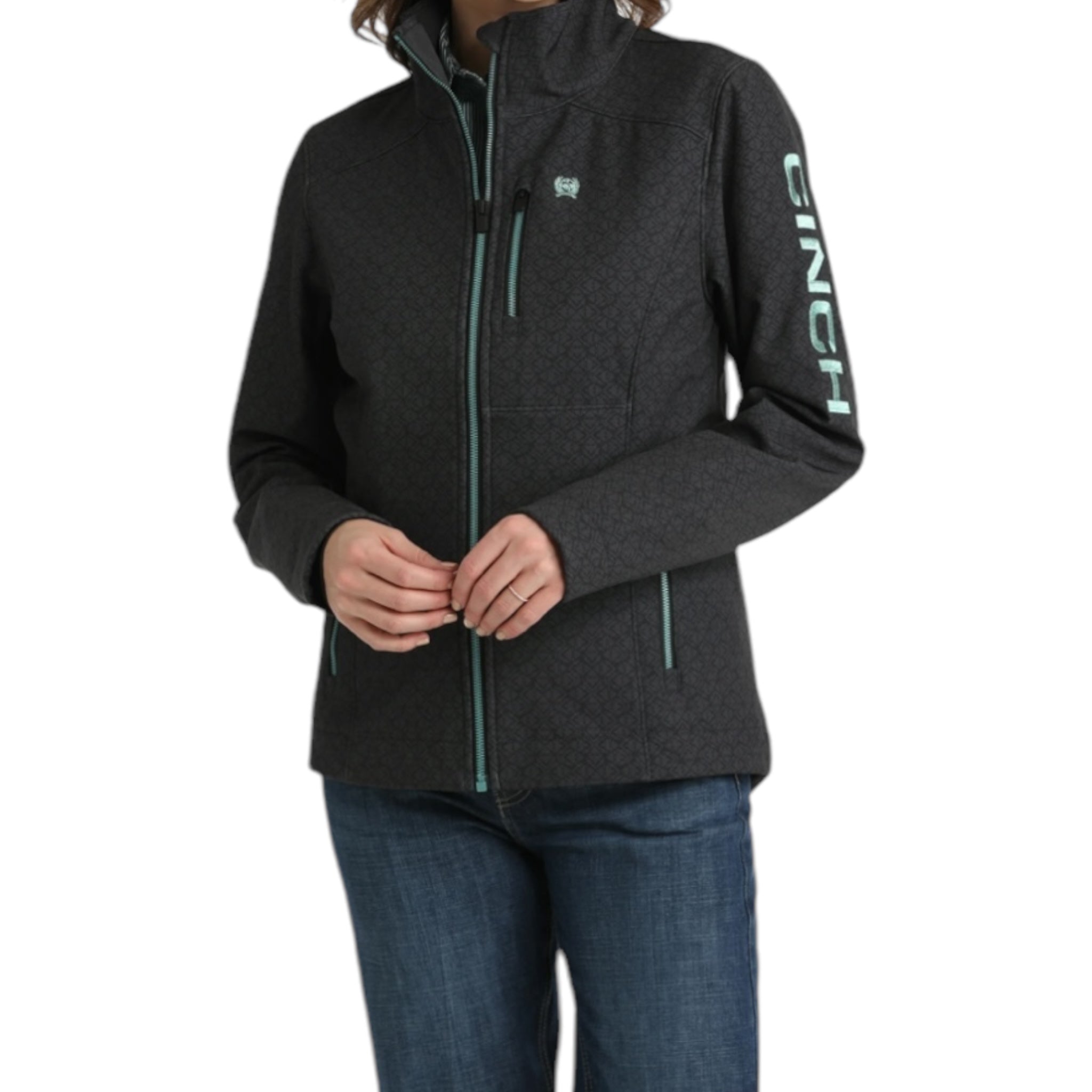 WOMEN'S CINCH - LOGO PRINTED CONCEALED CARRY JACKET - BLACK