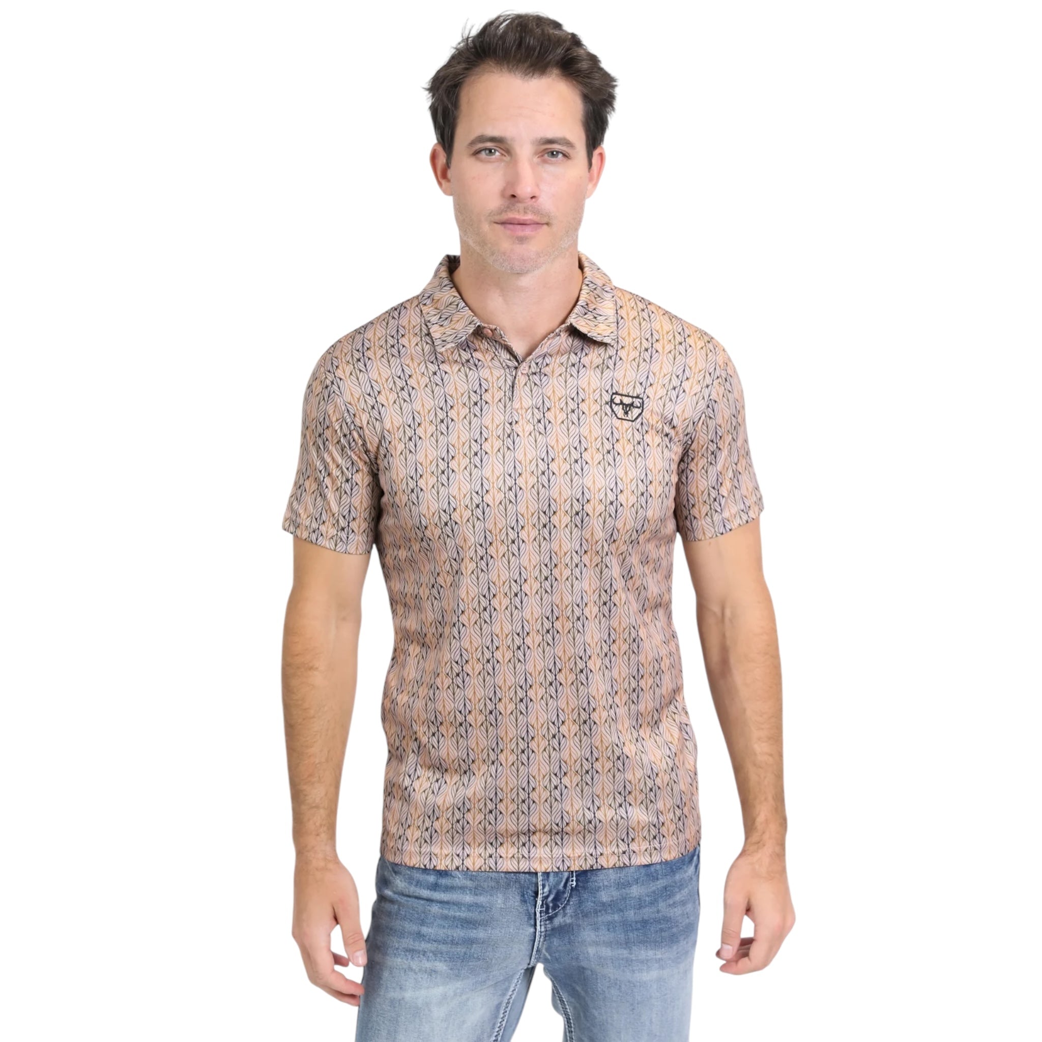 PLATINI - MODERN FIT PERFORMANCE POLO - KHAKI PGP10546