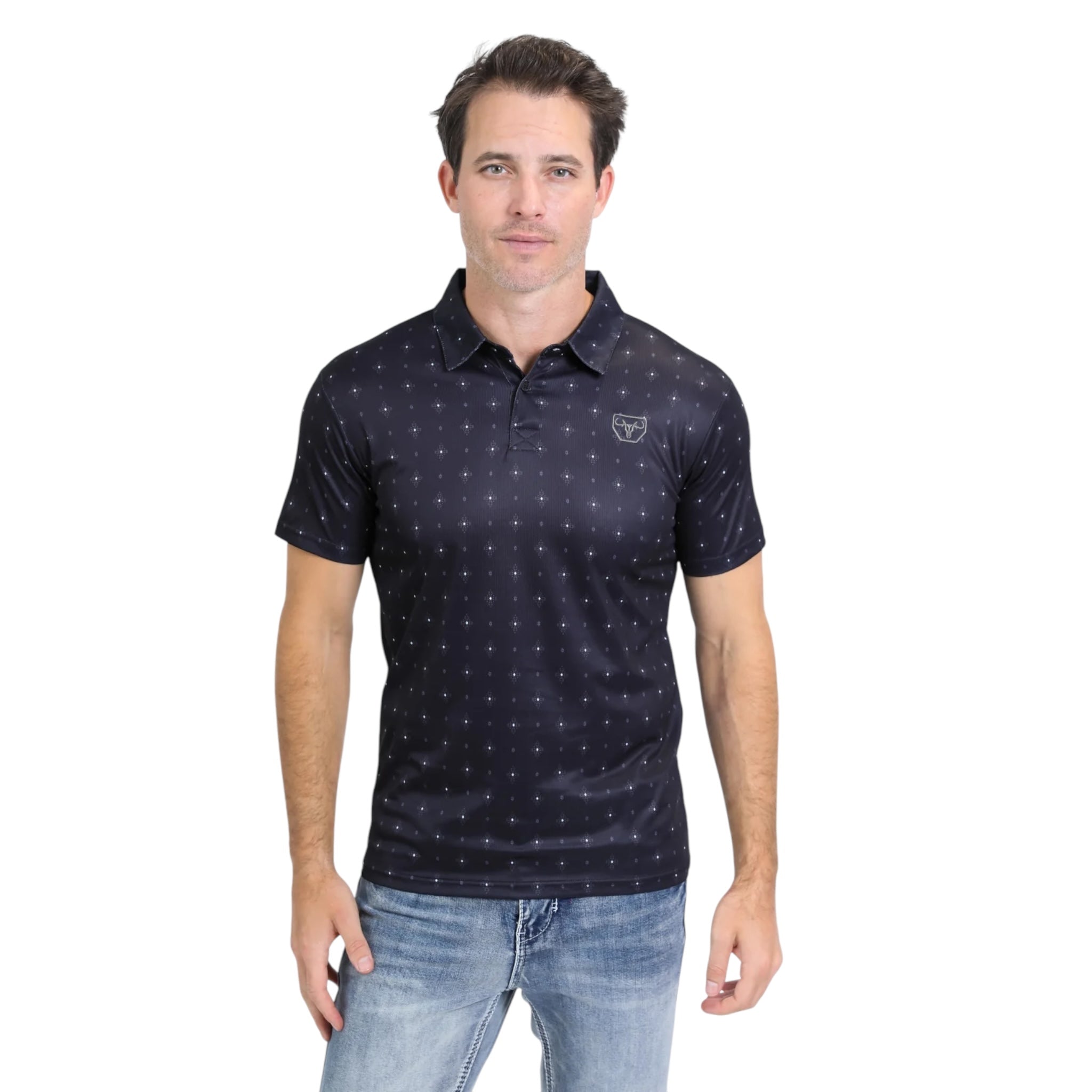 PLATINI - MODERN FIT PERFORMANCE POLO - BLACK PGP10547