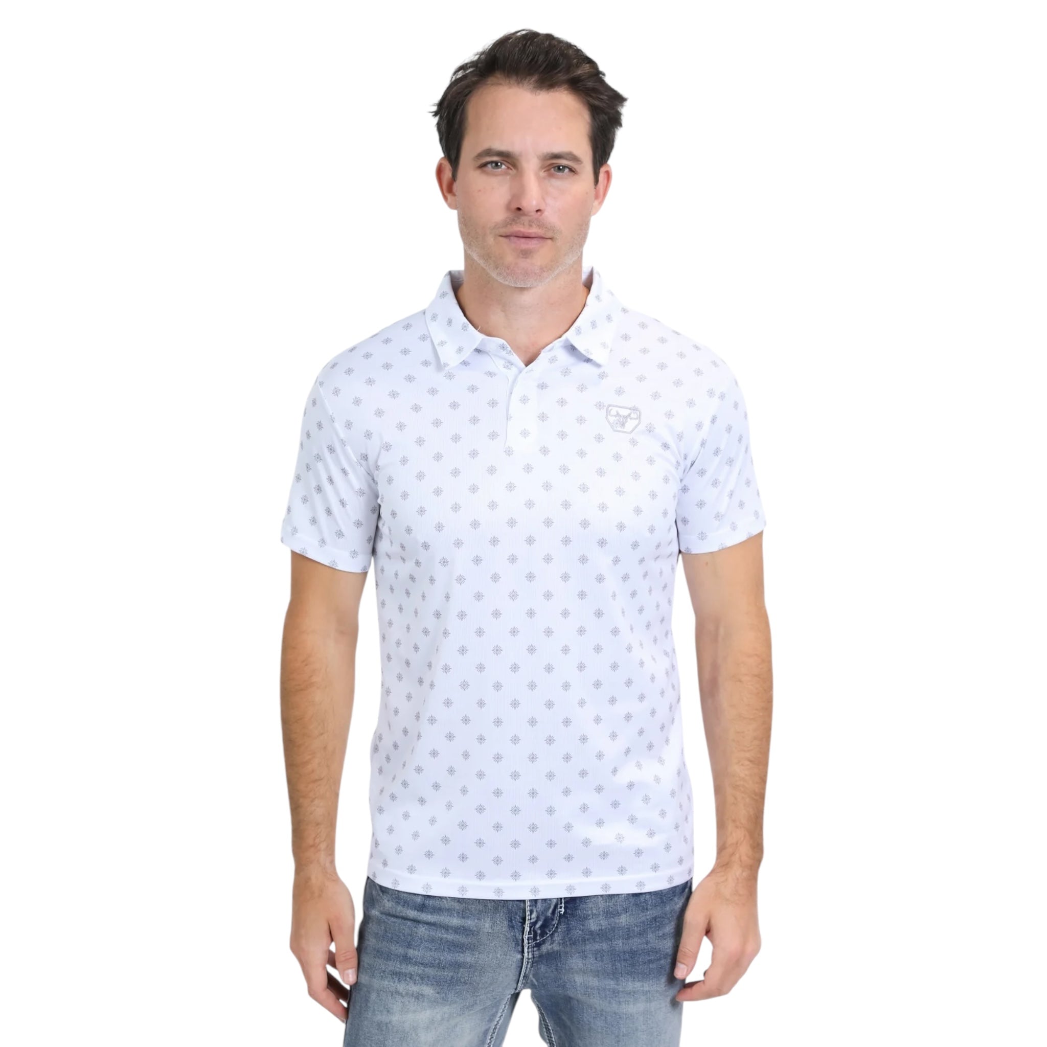 PLATINI - MODERN FIT PERFORMANCE POLO - WHITE PGP10554