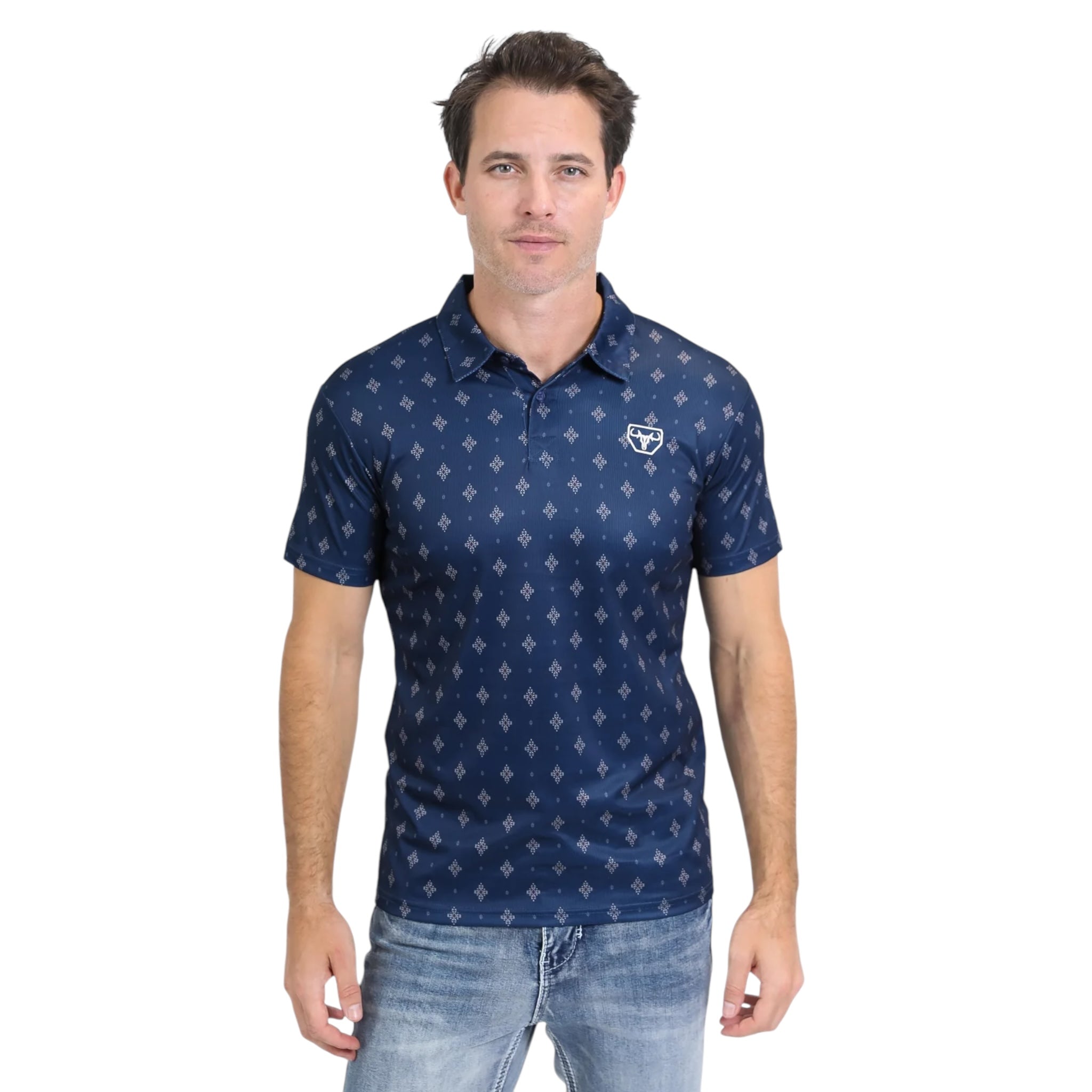 PLATINI - MODERN FIT PERFORMANCE POLO - NAVY PGP10549