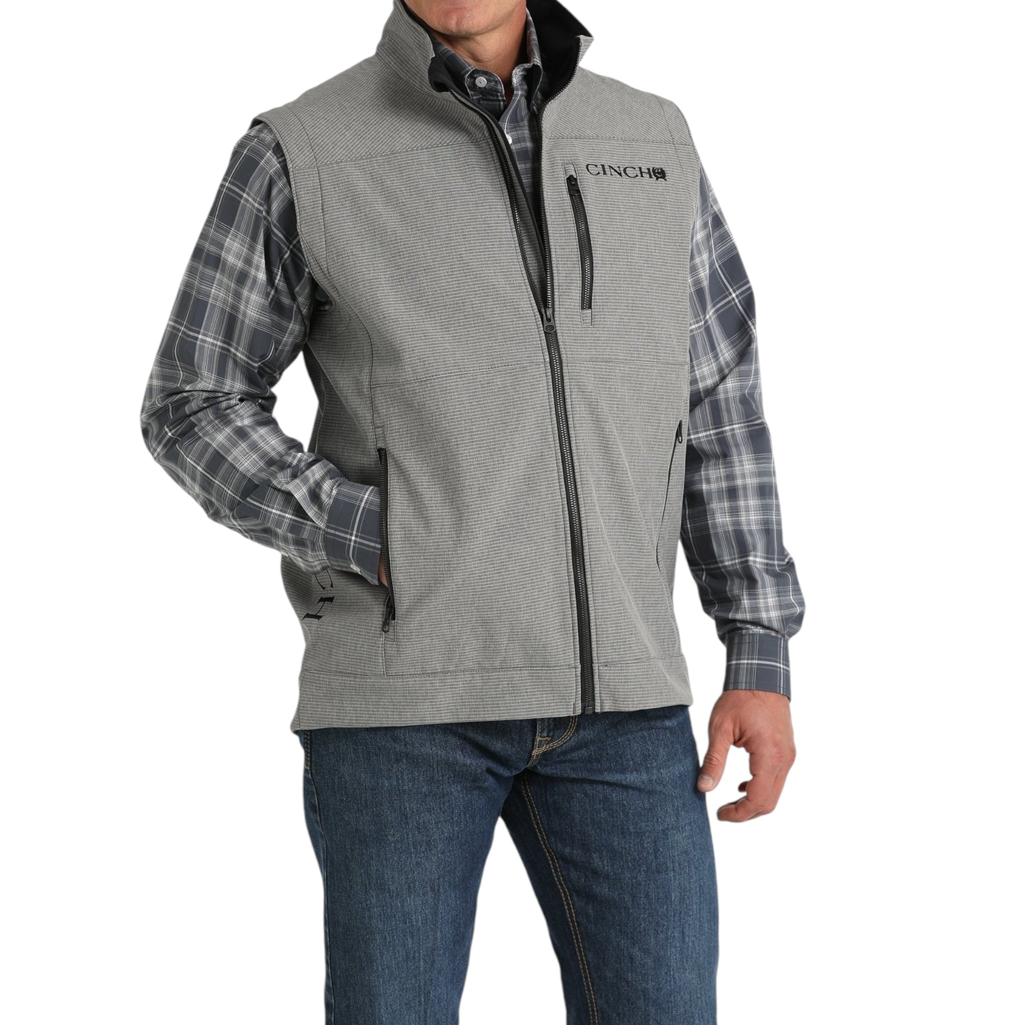 MEN'S CINCH - GREY BONDED VEST