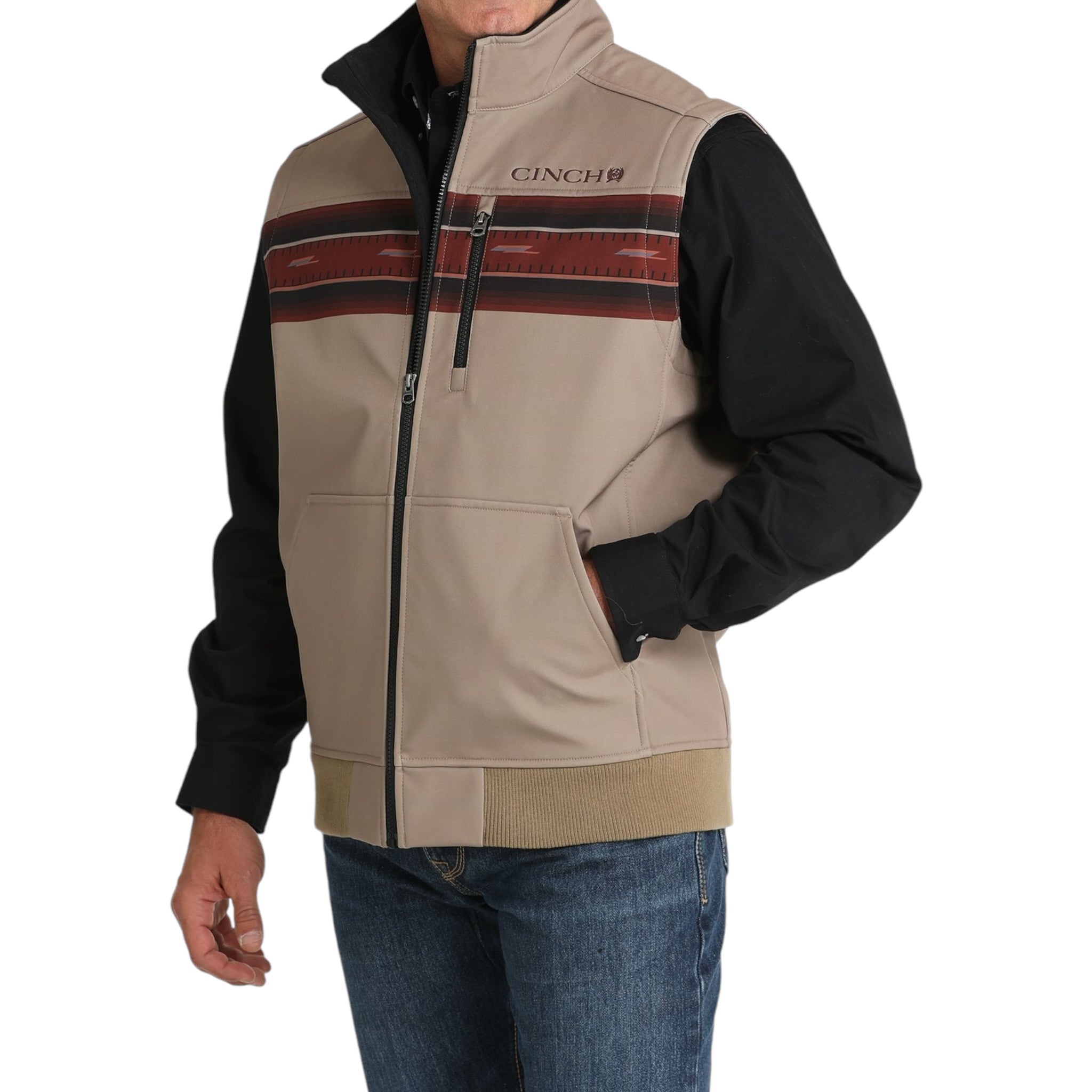 MEN'S CINCH - KHAKI BONDED VEST