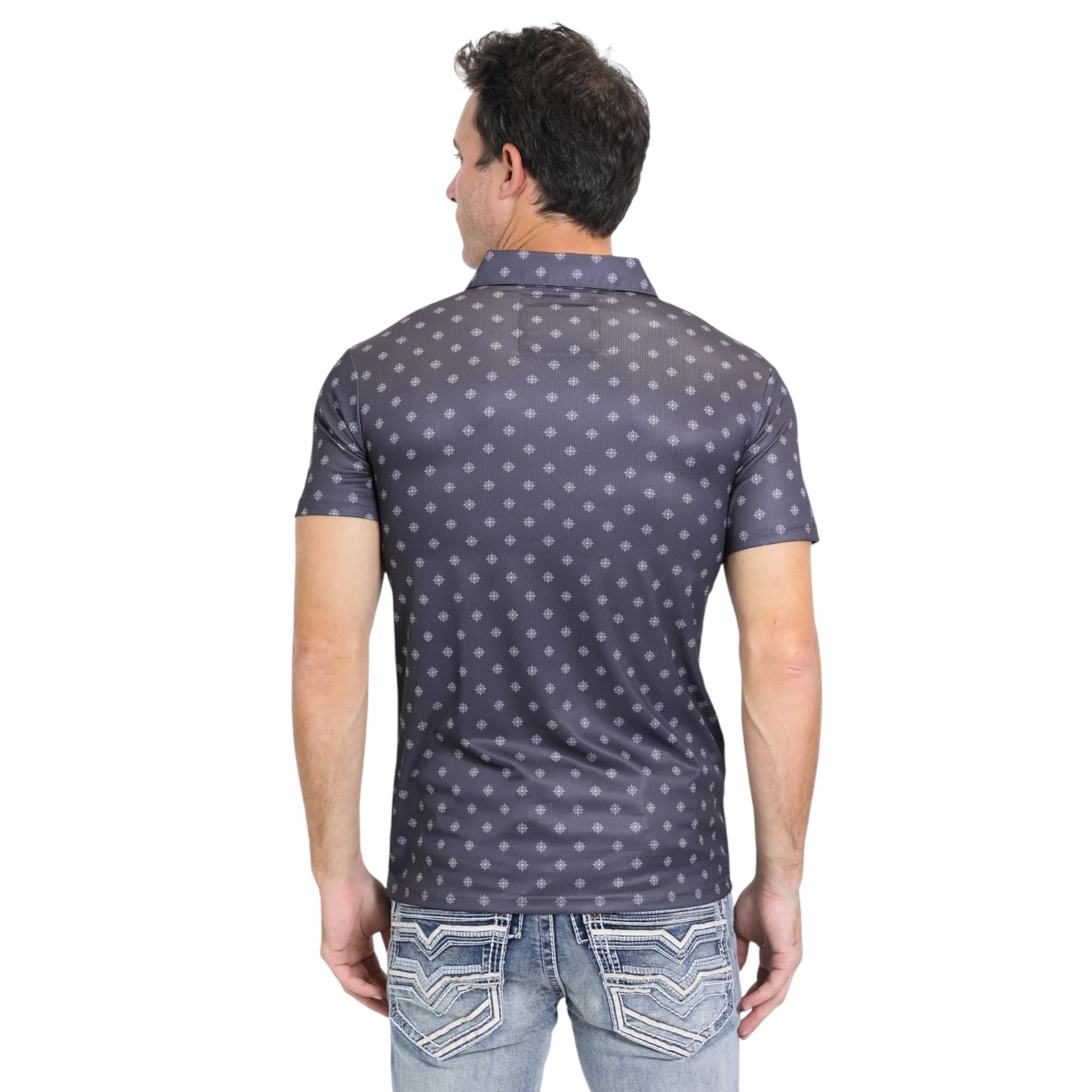 PLATINI - MODERN FIT PERFORMANCE POLO - CHARCOAL PGP10555