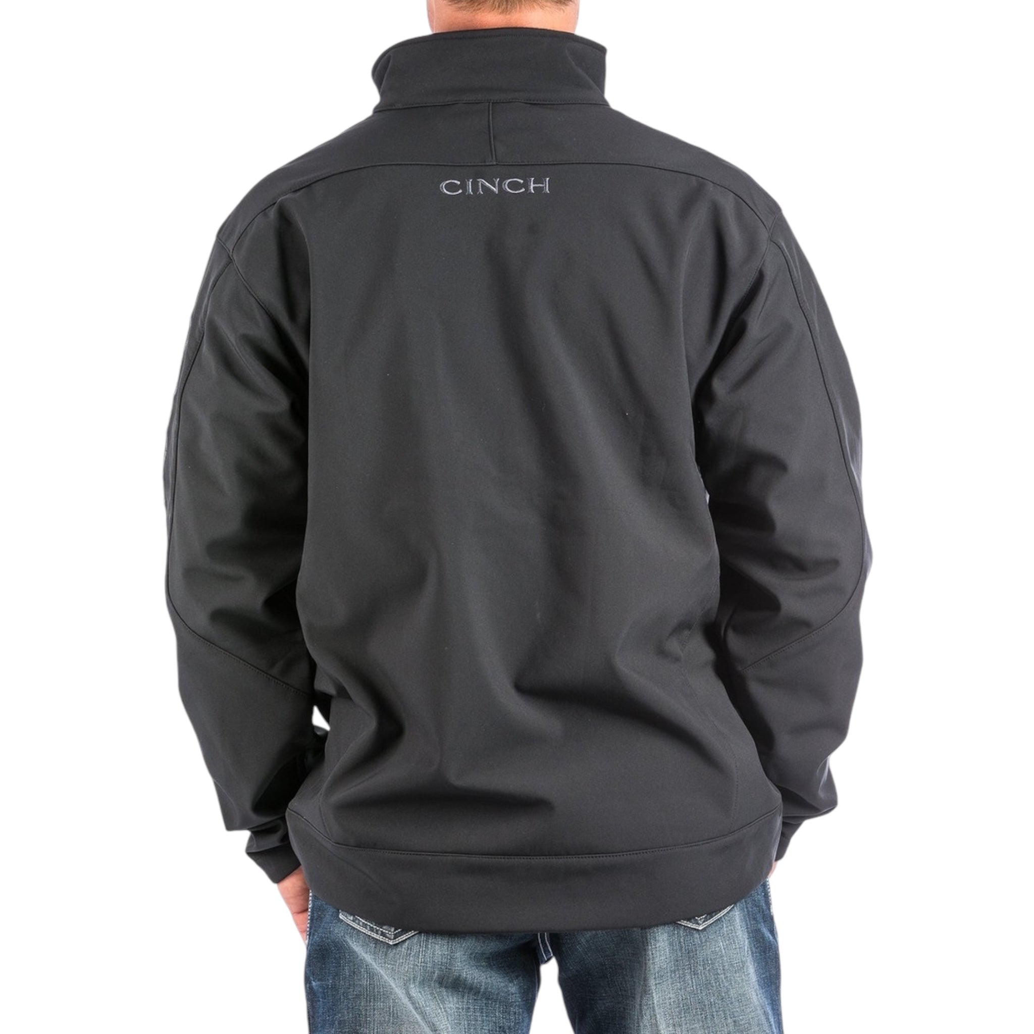 MEN'S CINCH - BLACK LOGO ZIP BONDED JACKET