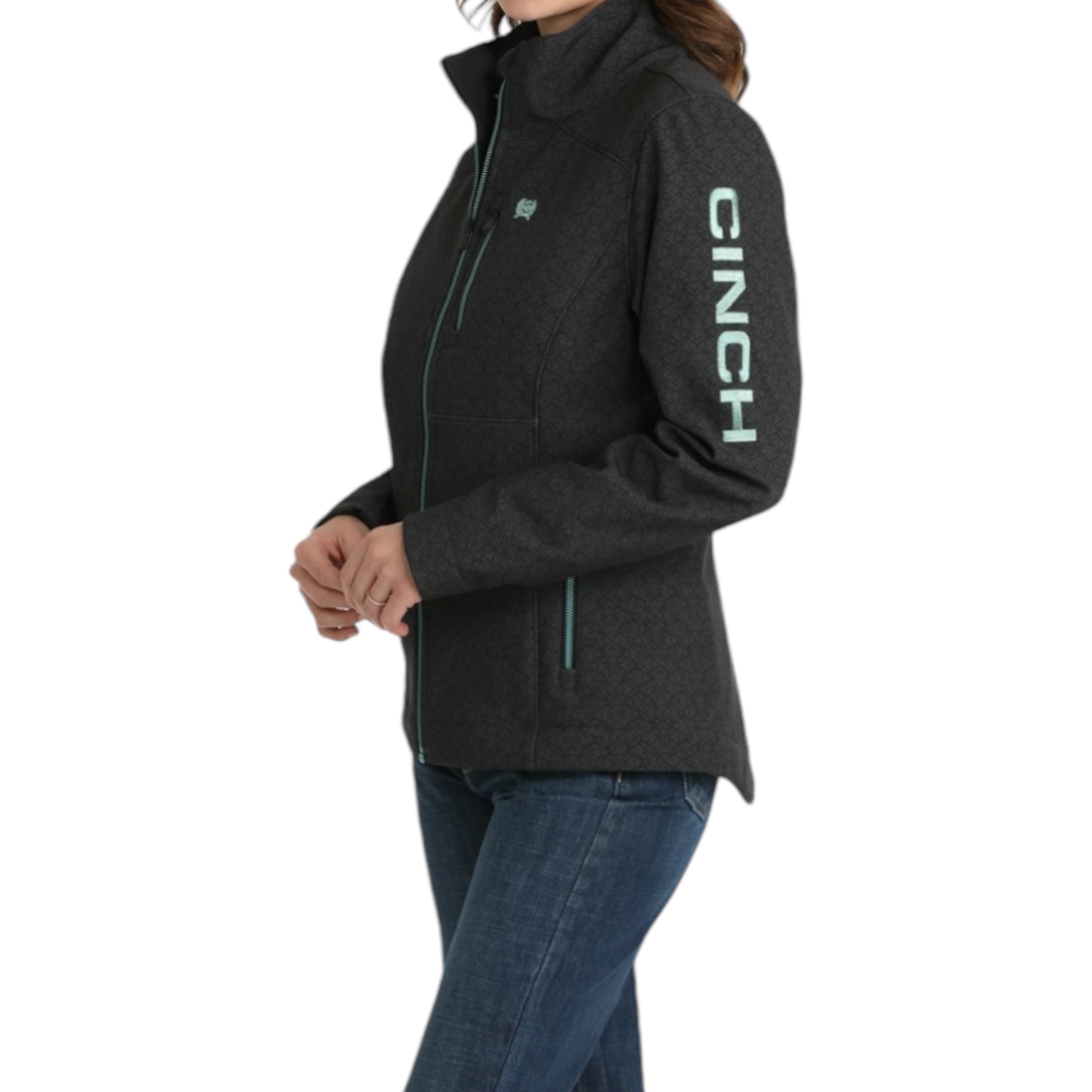 WOMEN'S CINCH - LOGO PRINTED CONCEALED CARRY JACKET - BLACK