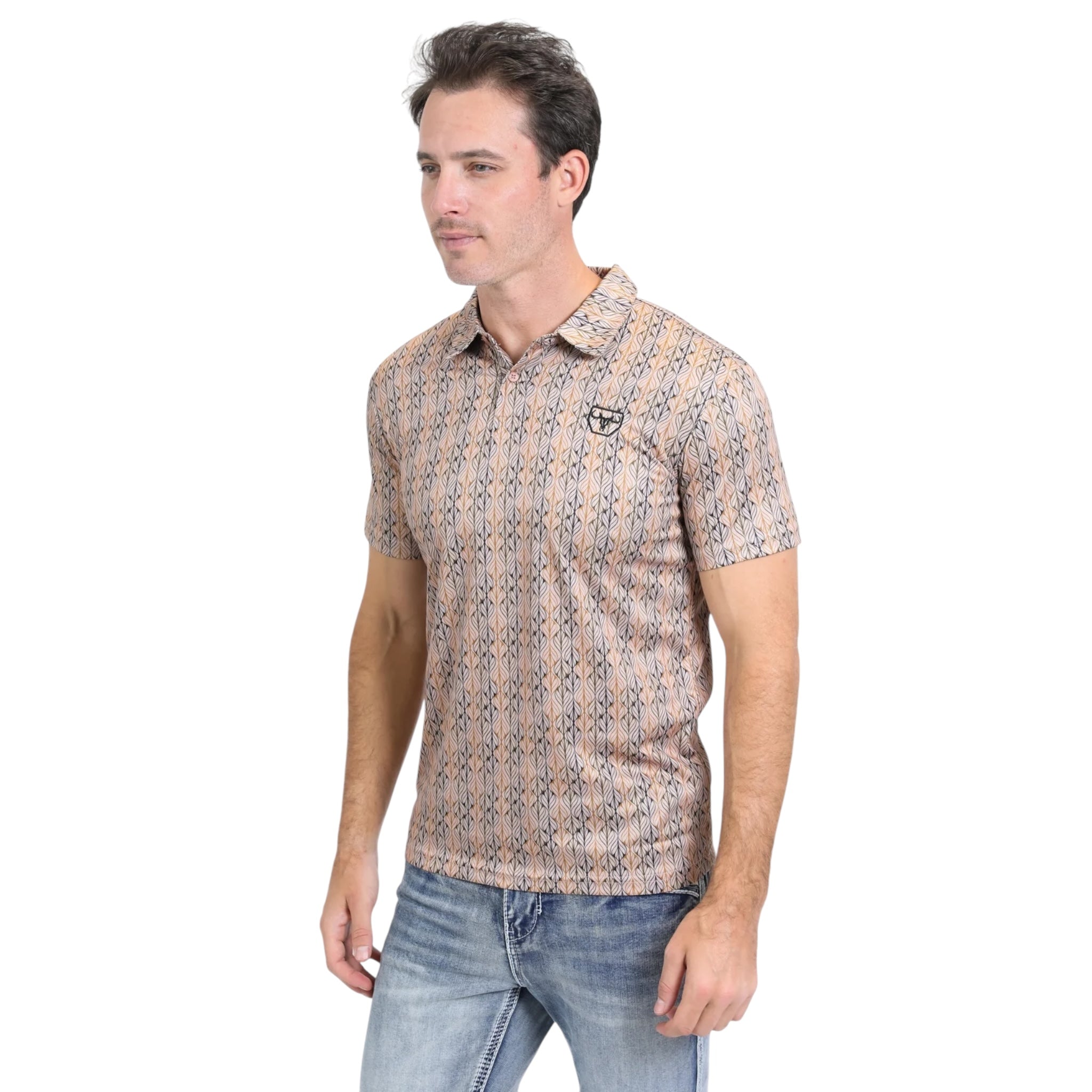 PLATINI - MODERN FIT PERFORMANCE POLO - KHAKI PGP10546