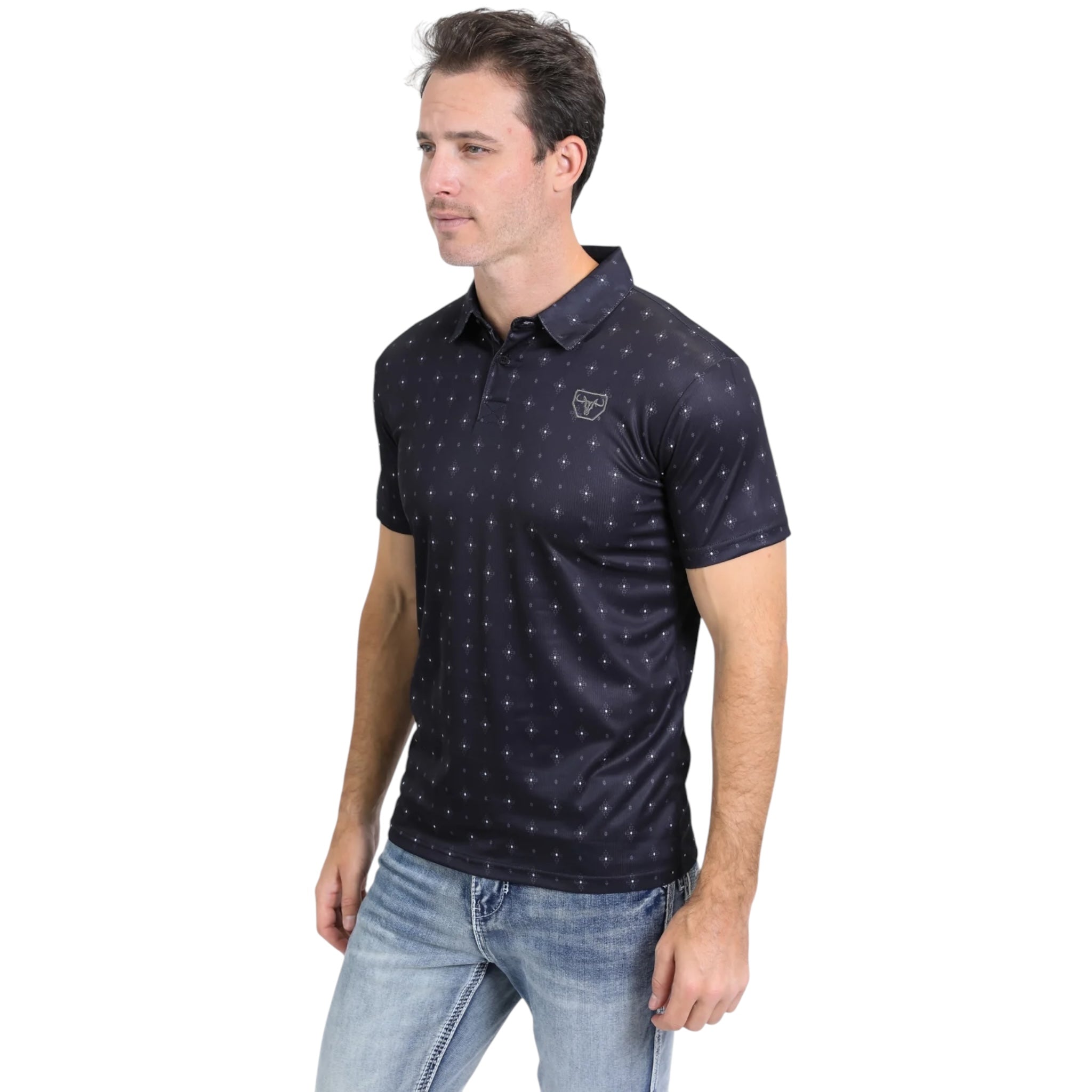 PLATINI - MODERN FIT PERFORMANCE POLO - BLACK PGP10547