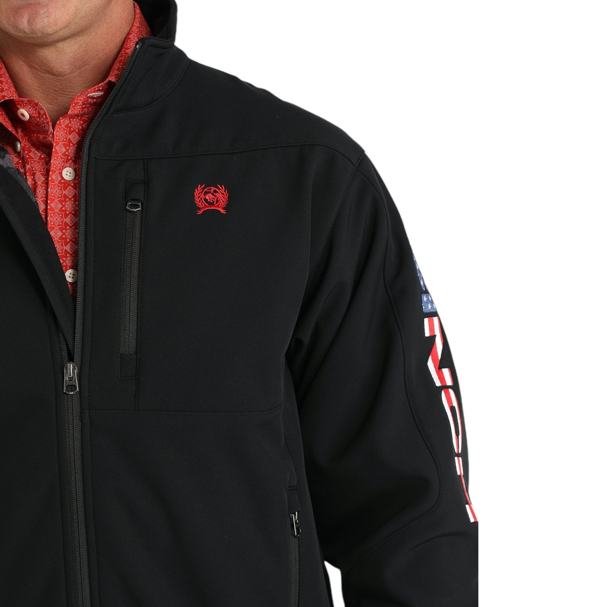 MEN'S CINCH BONDED JACKET- PATRIOT BLACK