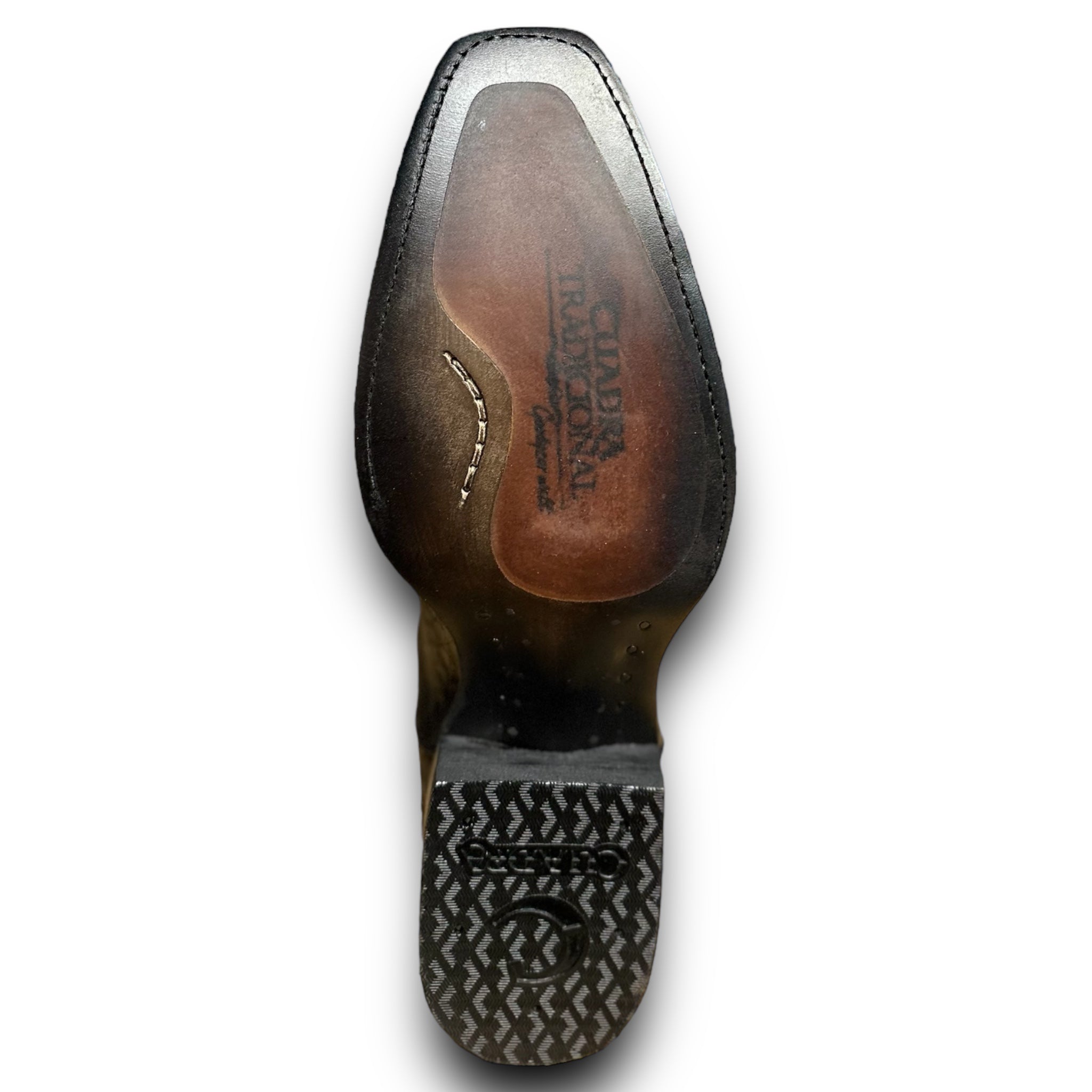 CU846- MN CUADRA BLACK CAIMAN FRENCH TOE