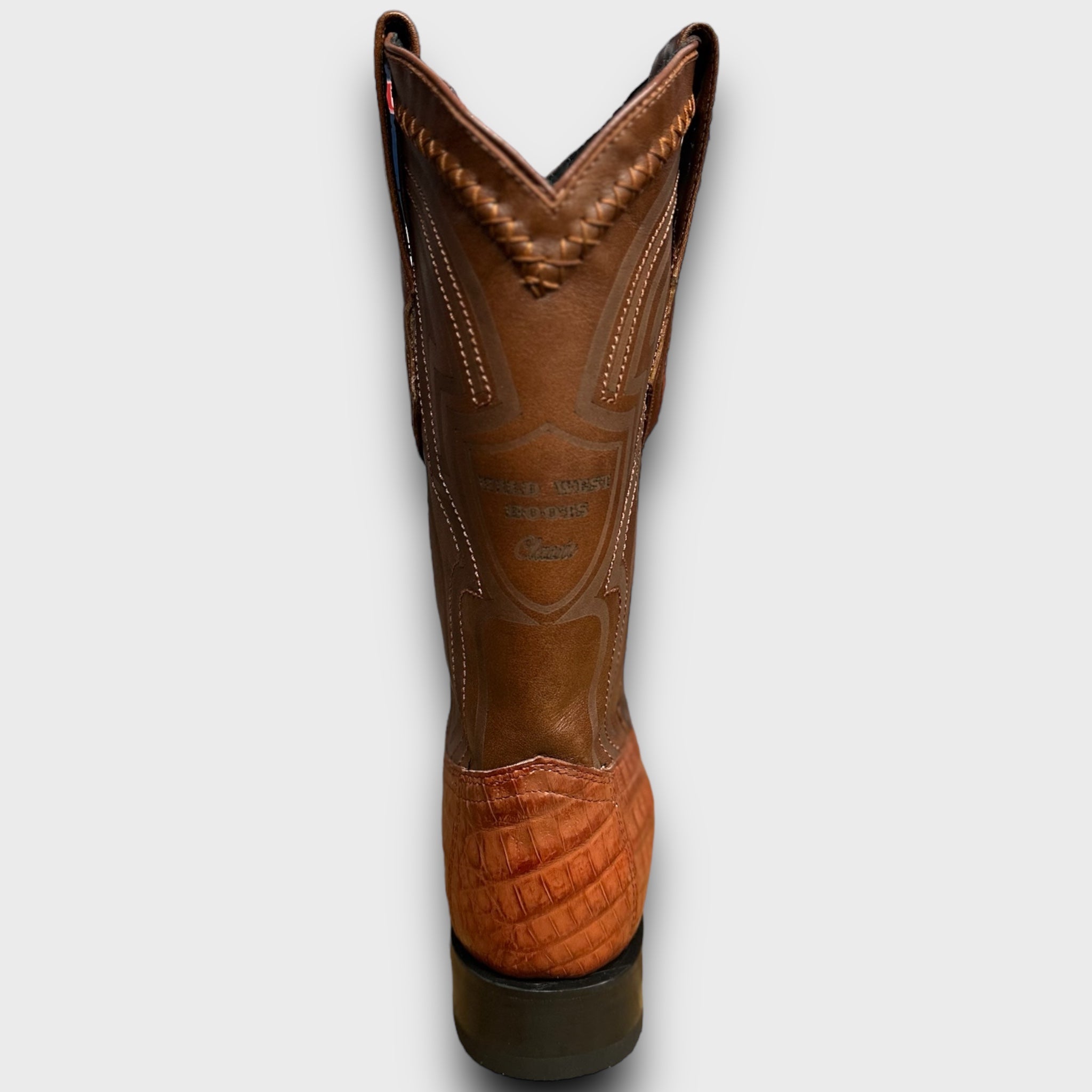 MN WILD WEST COGNAC CAIMAN HORNBACK