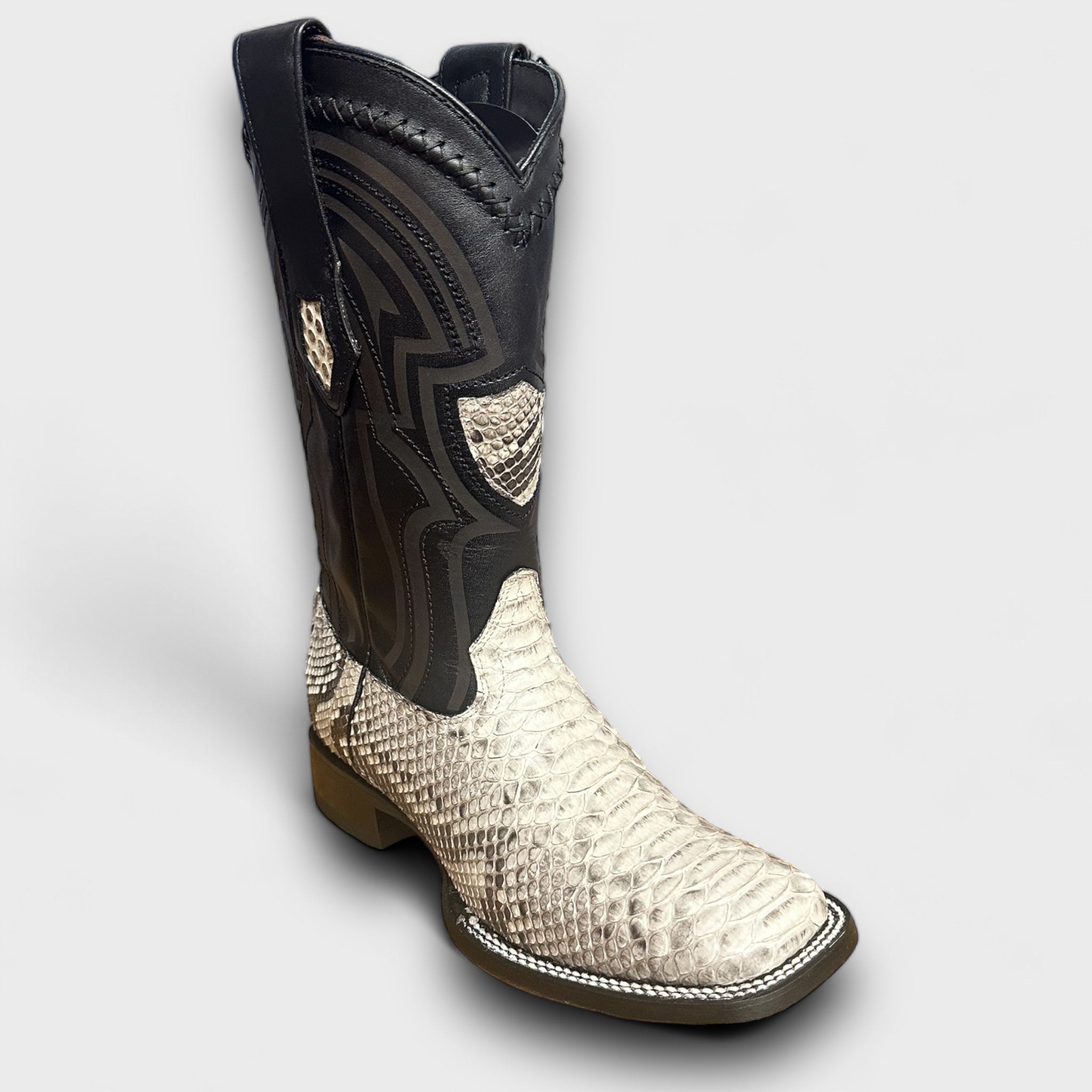 MN WILD WEST NATURAL PYTHON WIDE SQ. TOE