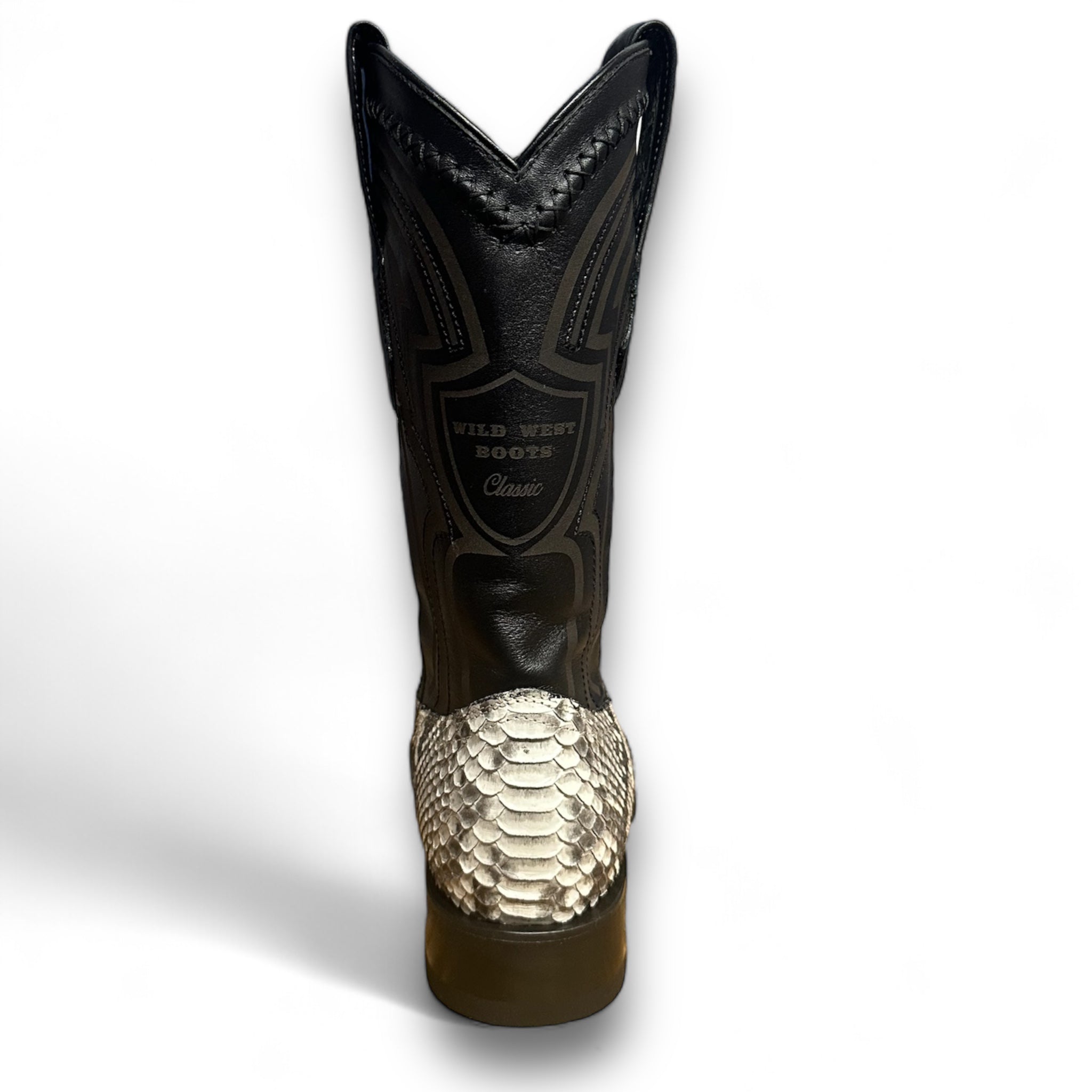 MN WILD WEST NATURAL PYTHON WIDE SQ. TOE