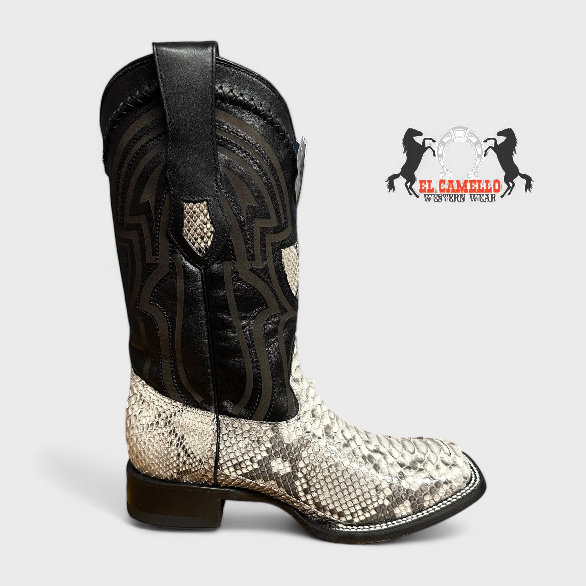 MN WILD WEST NATURAL PYTHON WIDE SQ. TOE