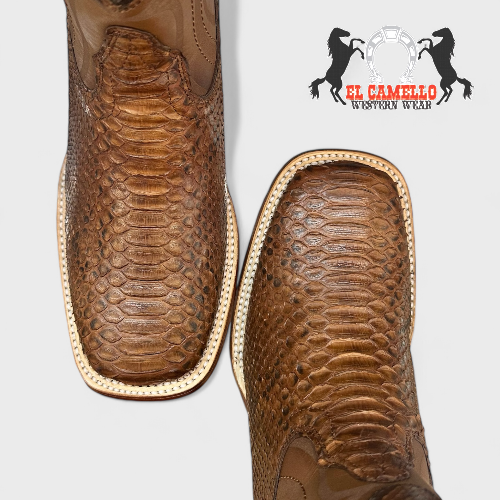 MN WILD WEST PORTO BROWN PYTHON RANCHER TOE