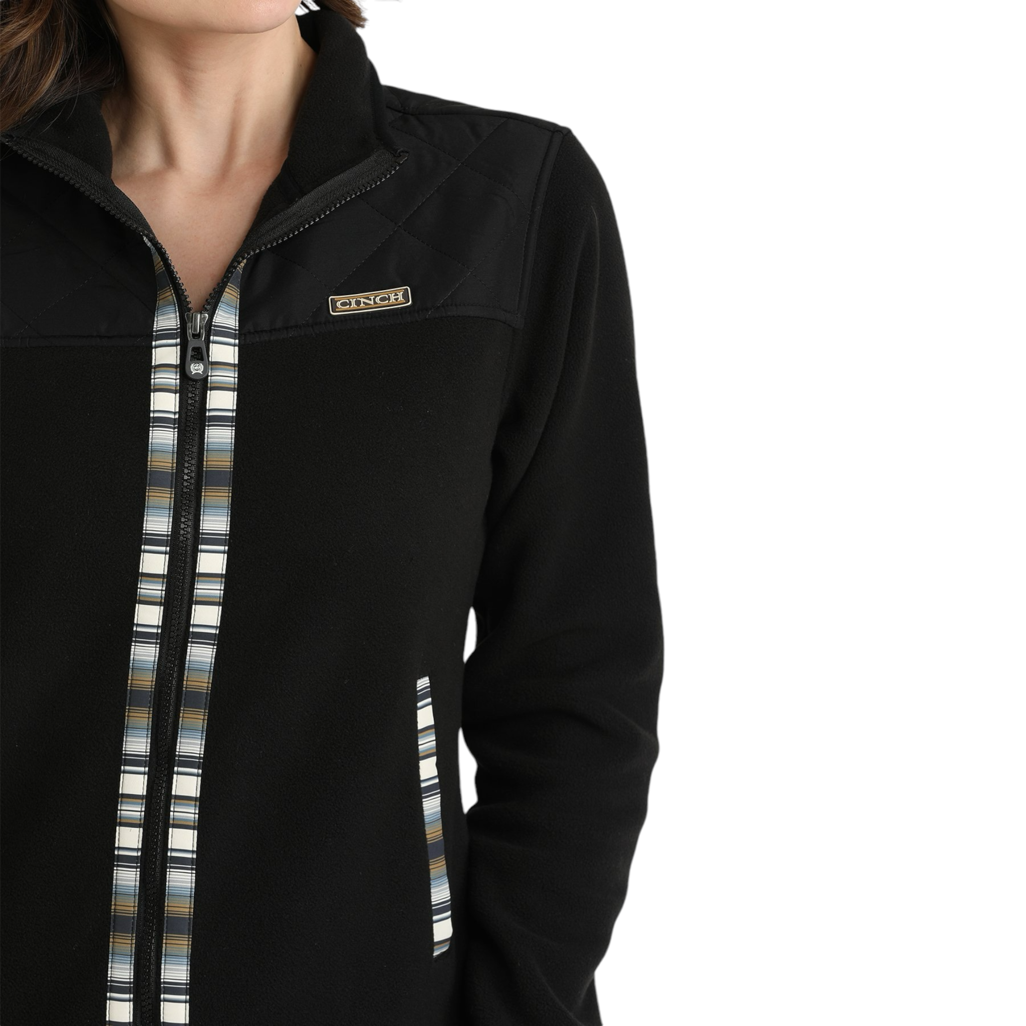 WOMEN'S FLEECE JACKET - BLACK STYLE #MAJ9908001