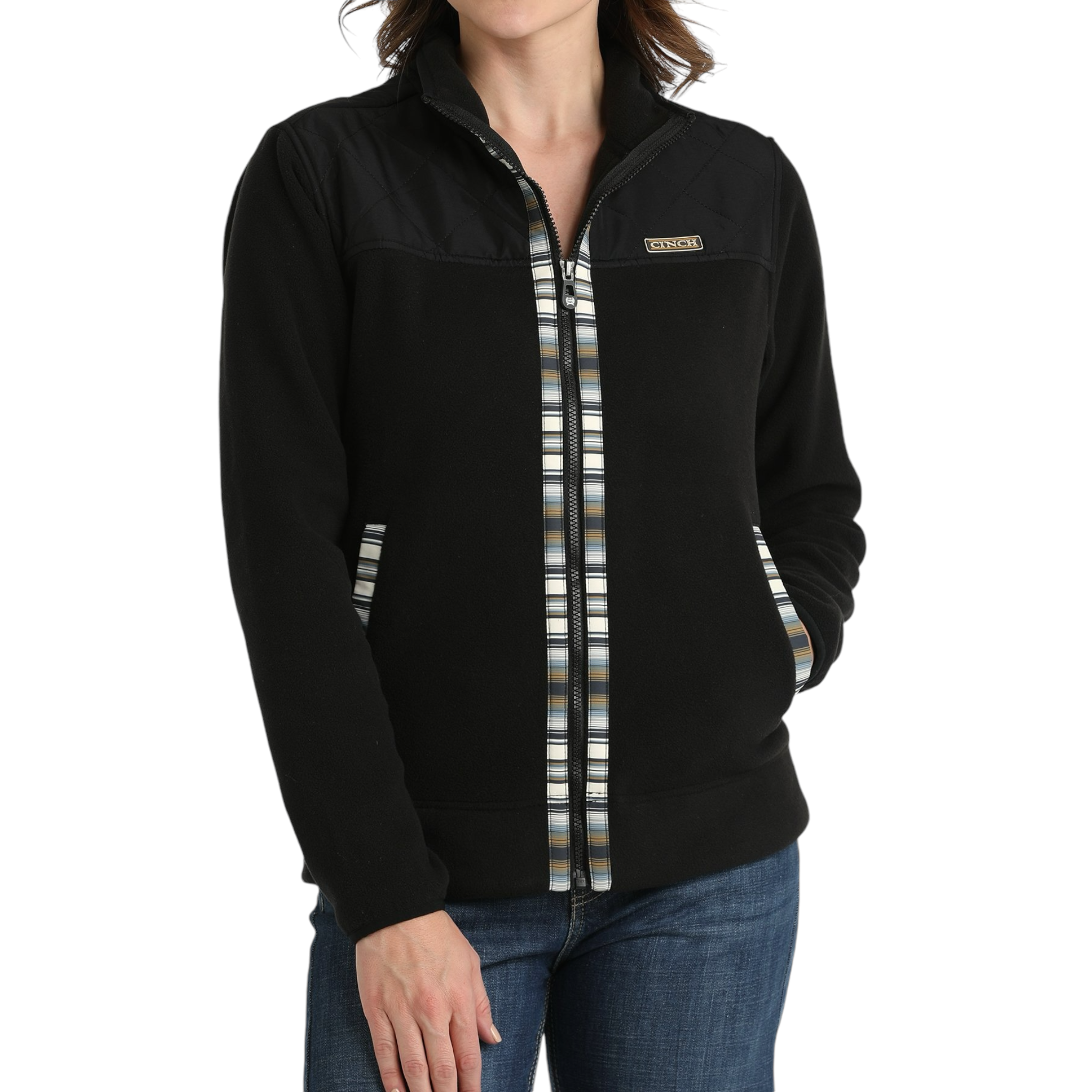 WOMEN'S FLEECE JACKET - BLACK STYLE #MAJ9908001