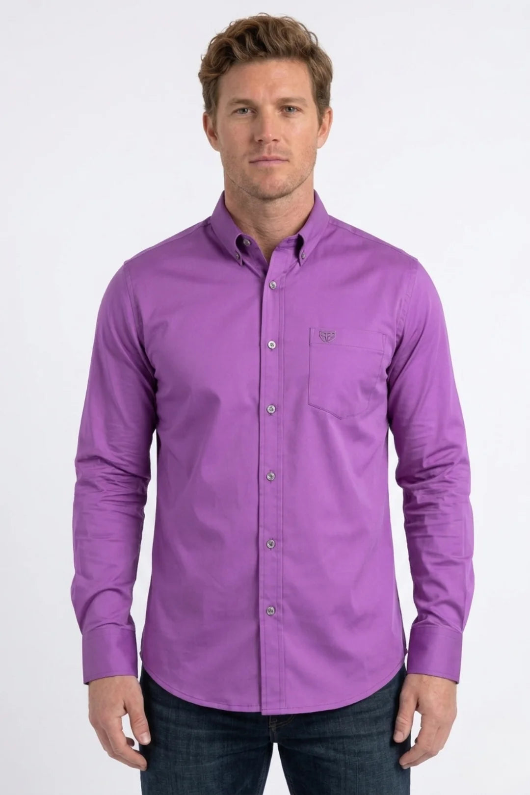 Cattle Dress Shirt Purple CTL9827
