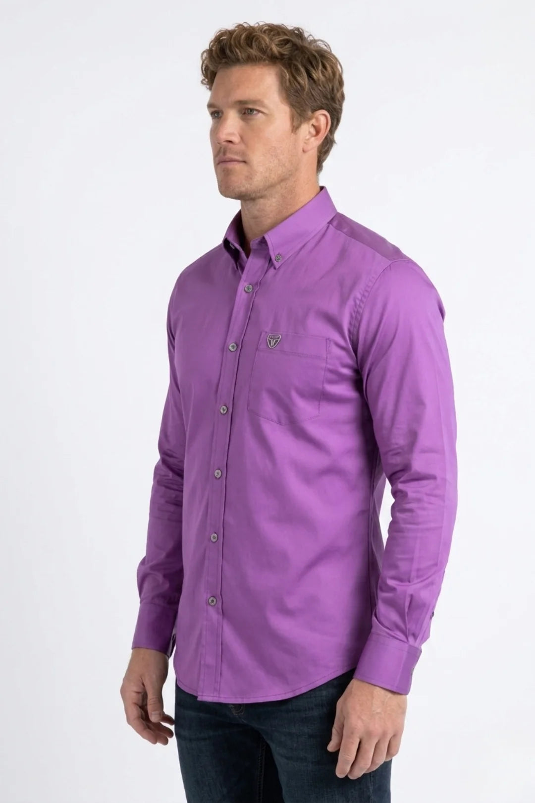 Cattle Dress Shirt Purple CTL9827