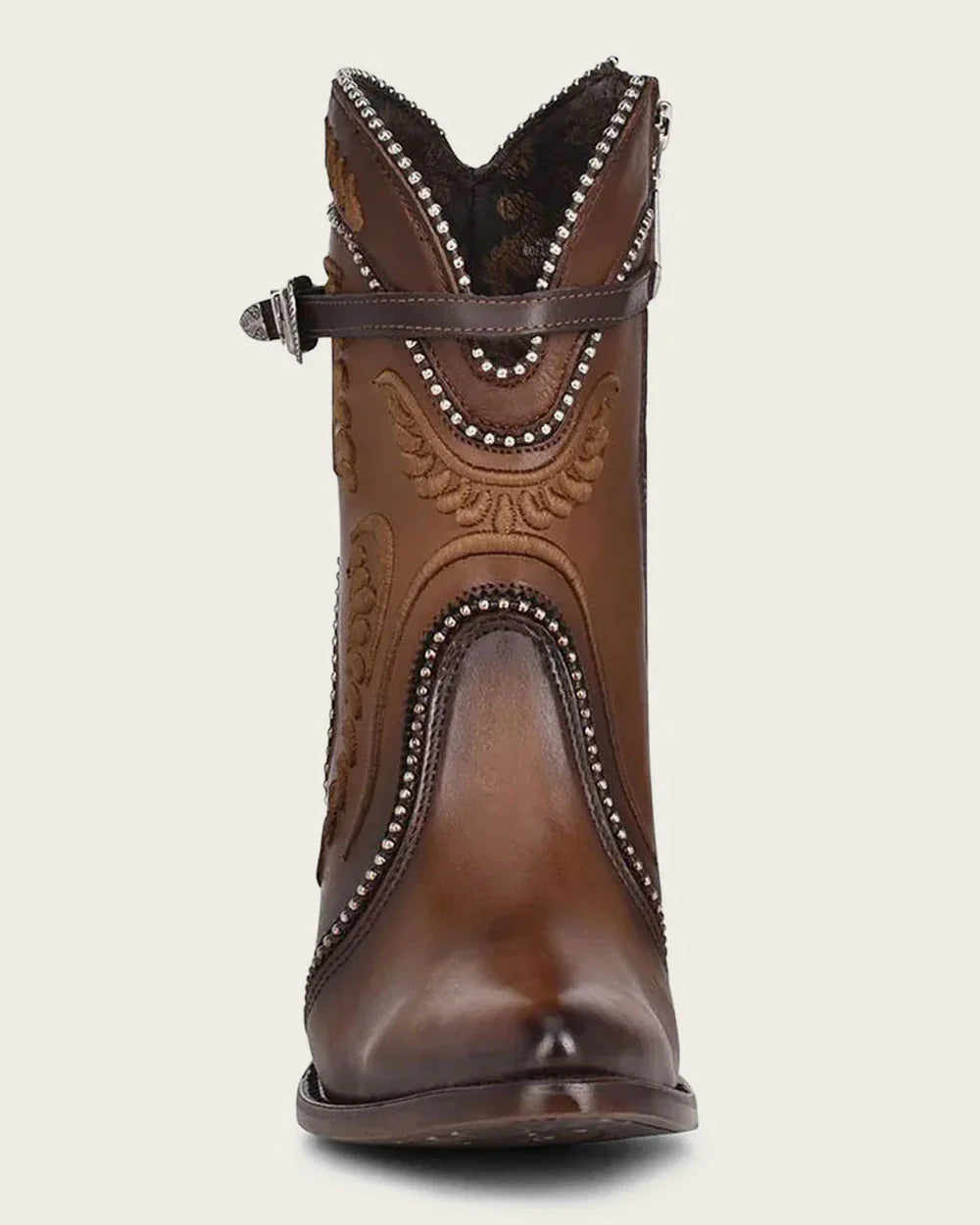 Embroidered Honey Ankle Booties CU483