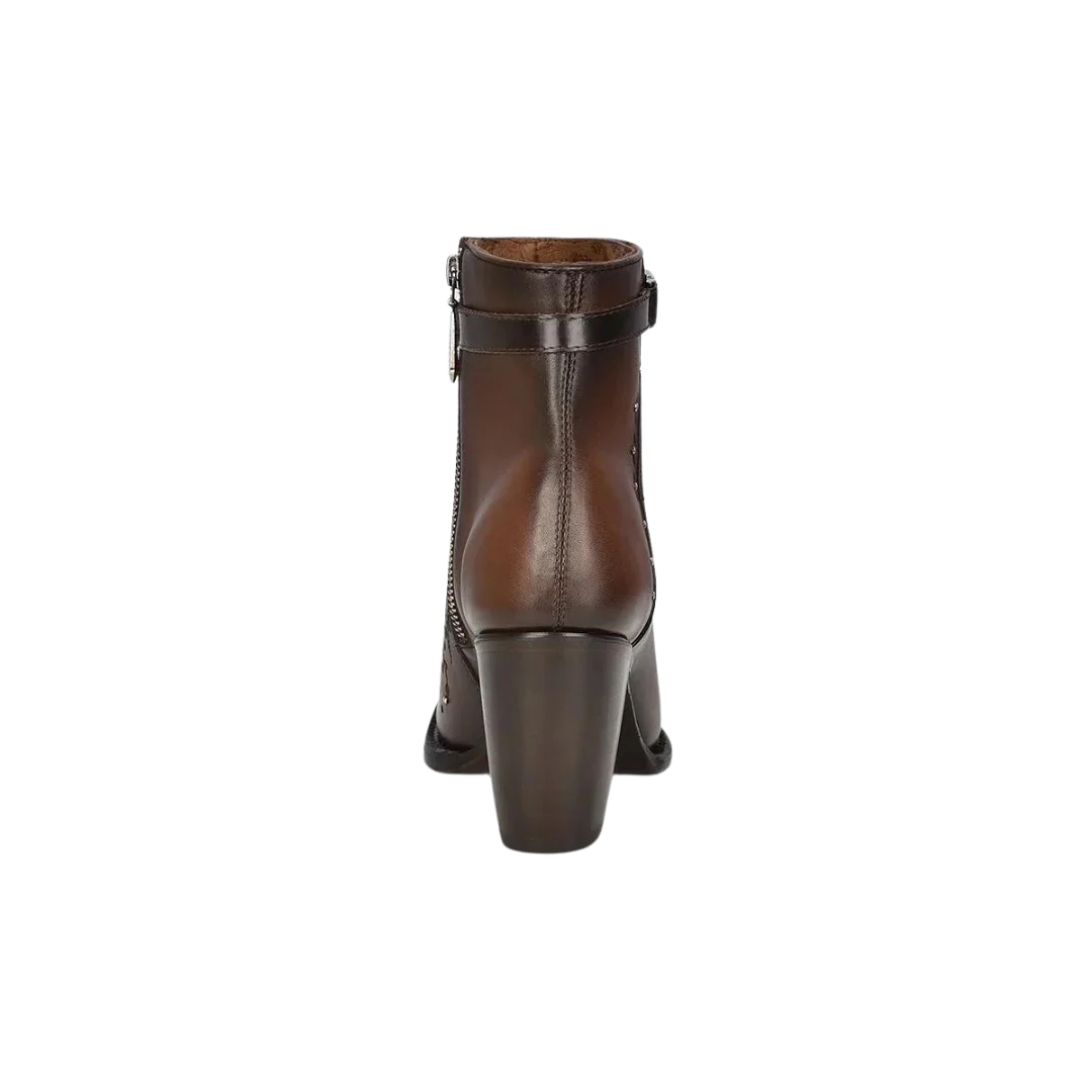 Cuadra CU637 LD Honey Embroidery & Studs & Harness Round Toe