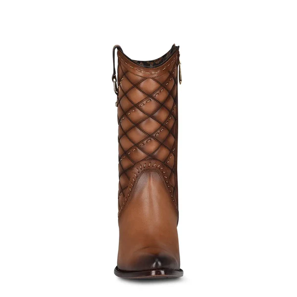 Cuadra CU623 LD Toledo Brown Embroidery & Women Round Toe