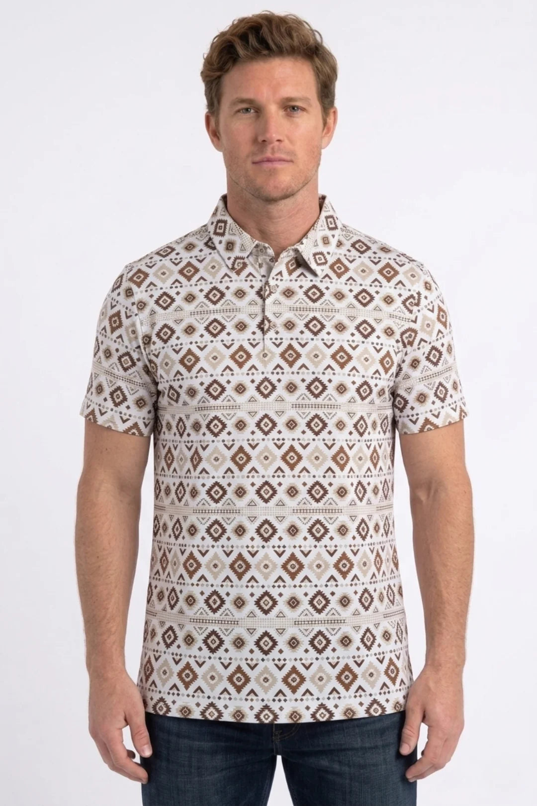 Aztec Geometric Performance Polo PGP11437