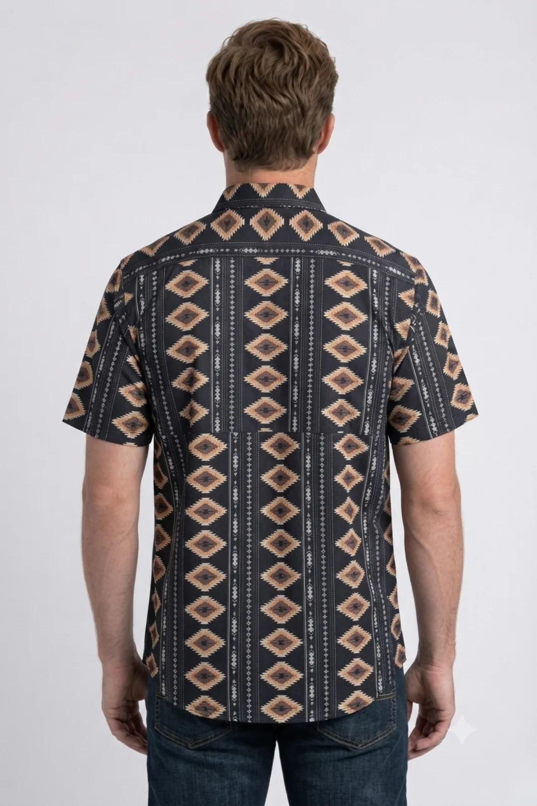 Diamond Tribal Print Performance Shirt PGS11555