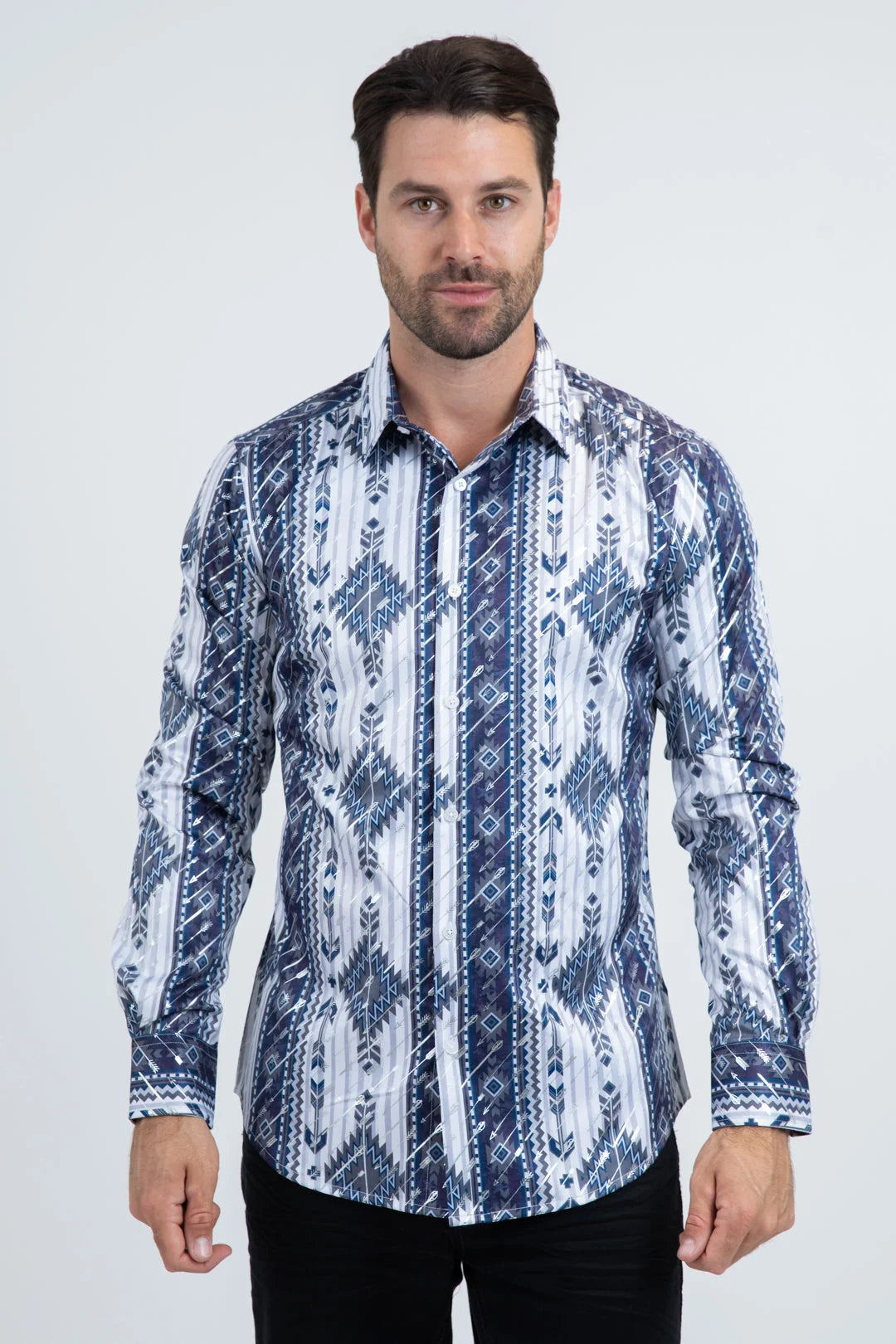 Technical Jacquard Foil Shirt FPL11281