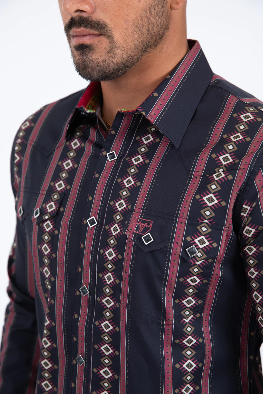 Platini Mens Western Modern Fit Cotton WPL11361