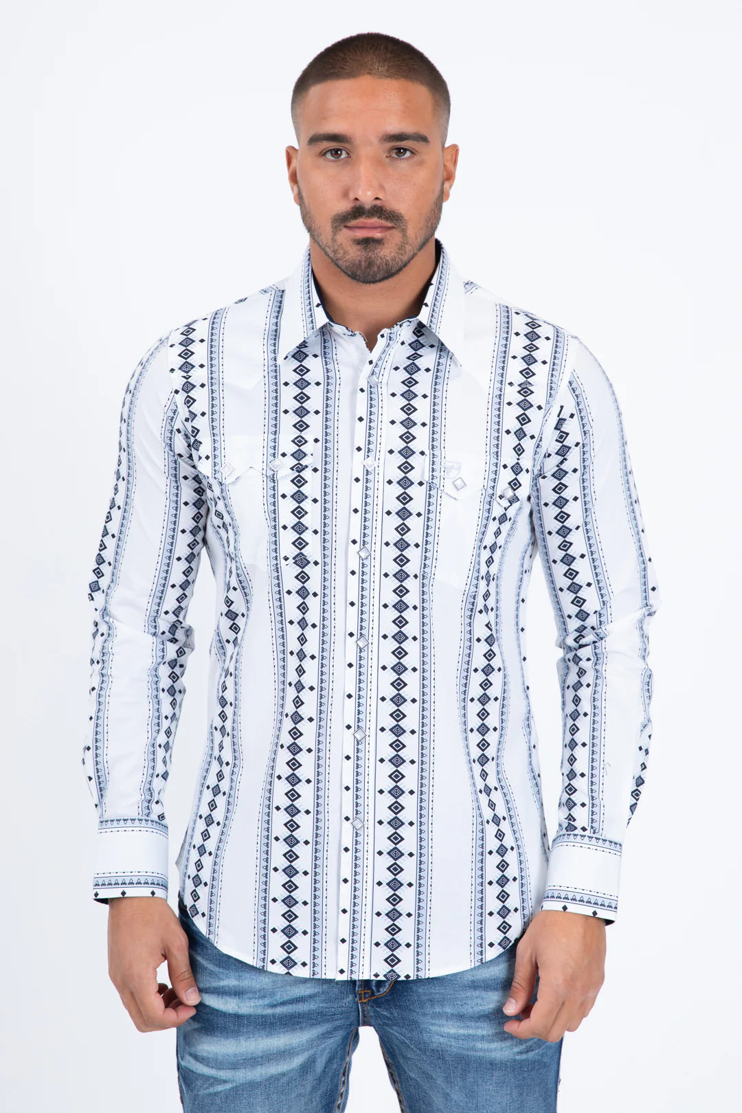 Platini Mens Western Modern Fit Cotton WPL11362