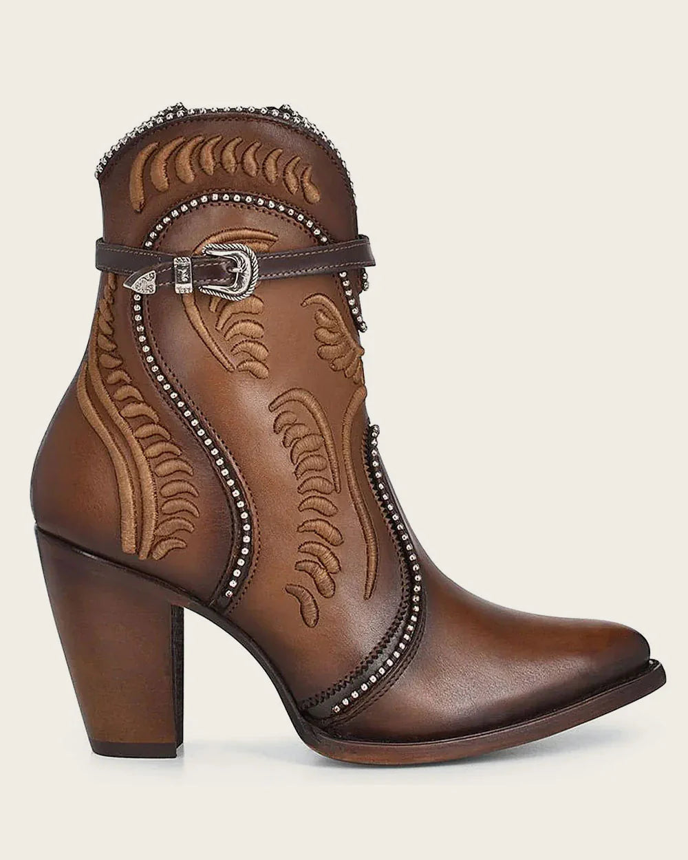 Embroidered Honey Ankle Booties CU483