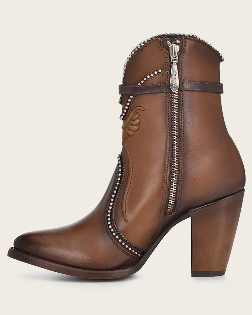 Embroidered Honey Ankle Booties CU483