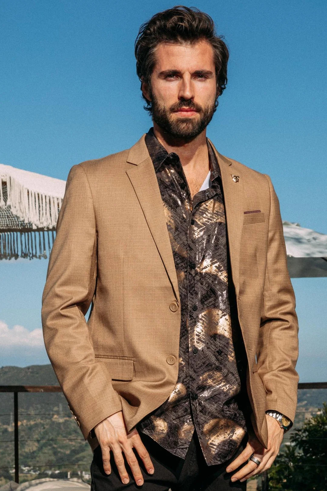 Modern Fit Blazer BROWN BLZ10806